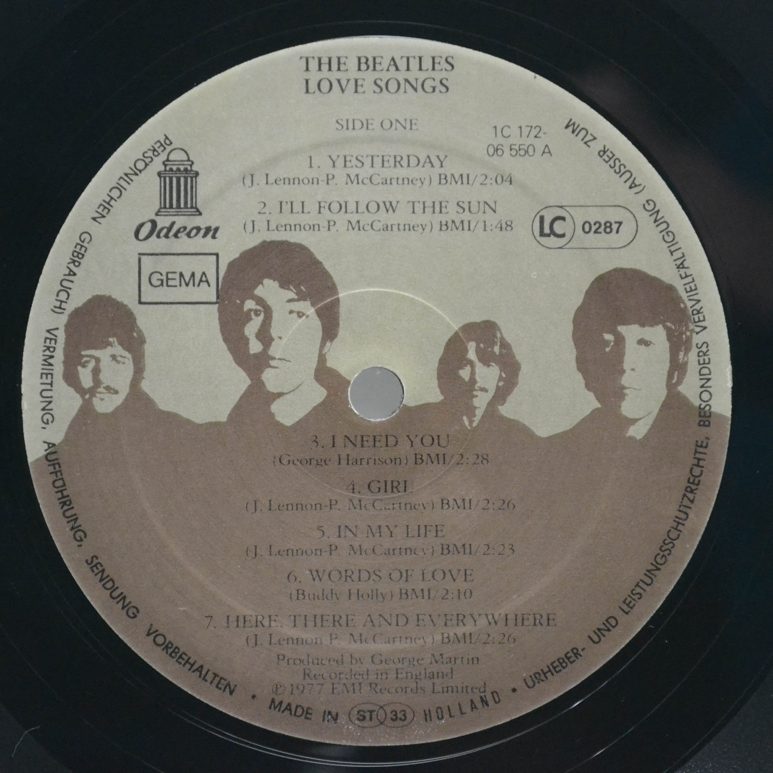 Beatles — Love Songs (2LP), 1977