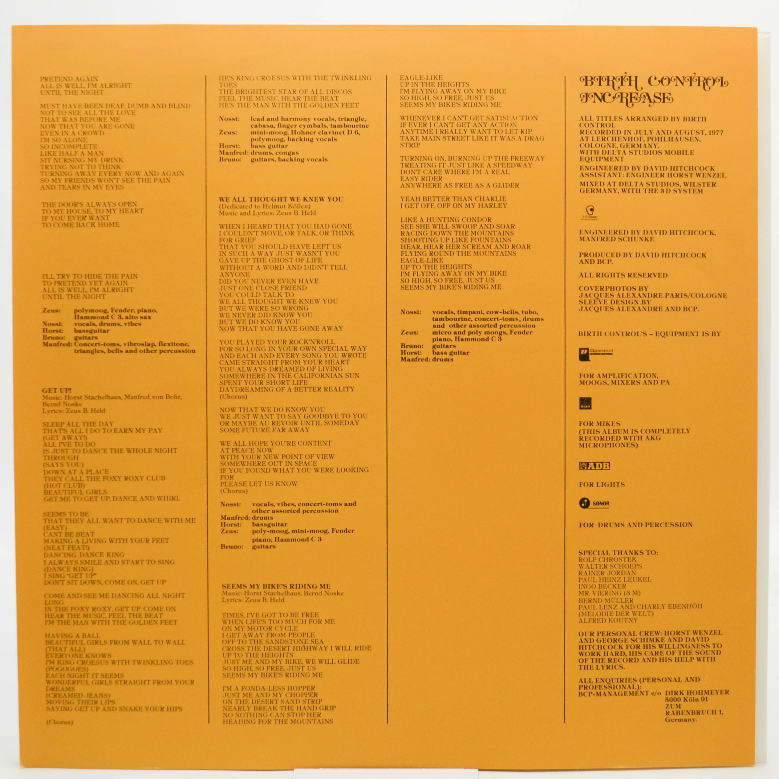 Birth Control — Increase, 1977