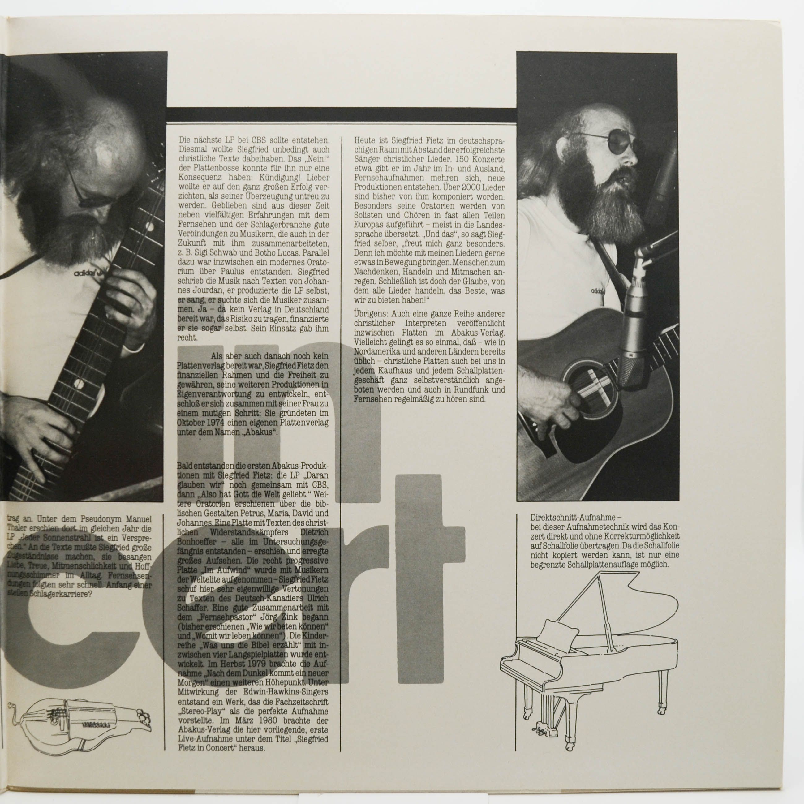 Siegfried Fietz — In Concert (2LP), 1980