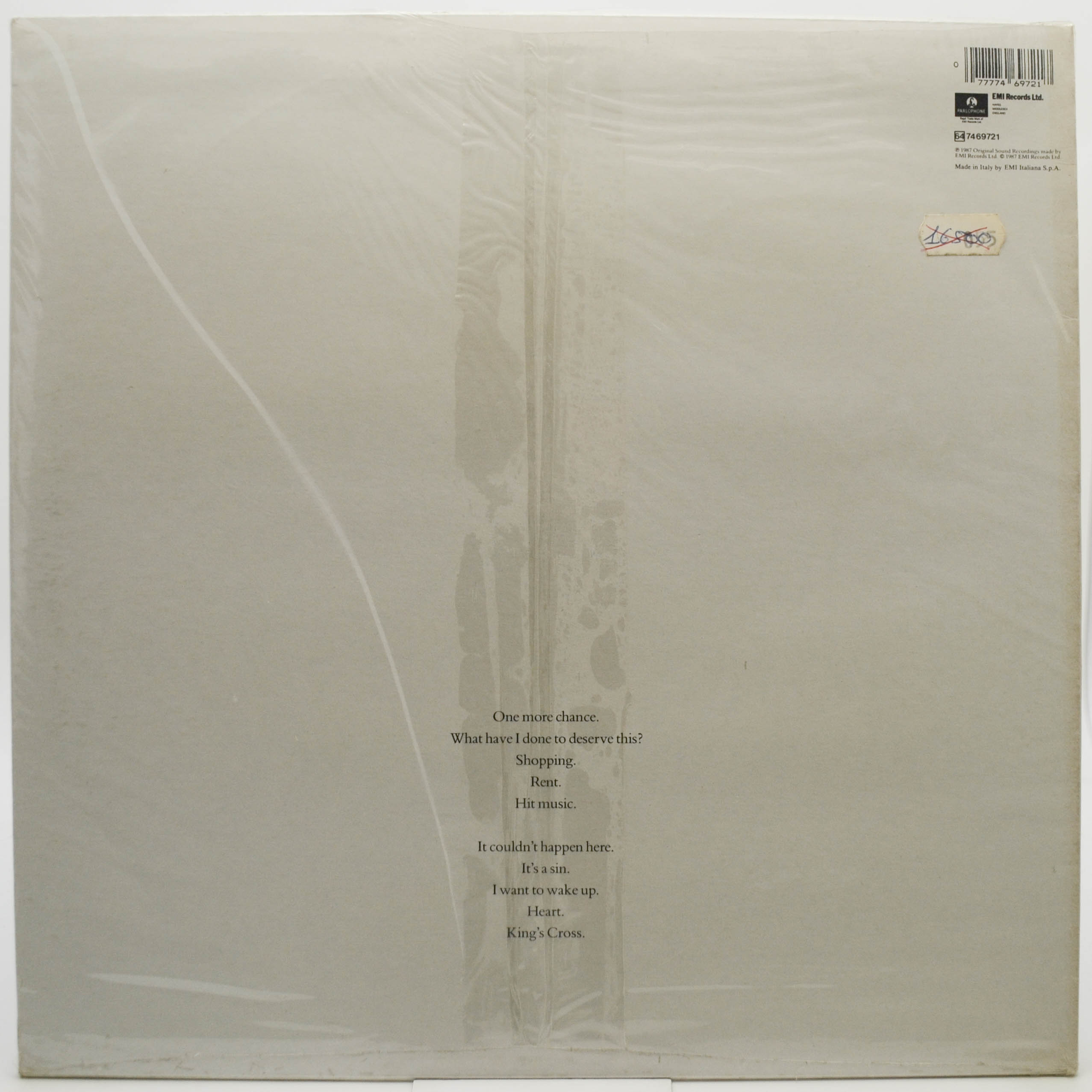 Pet Shop Boys — Actually, 1987