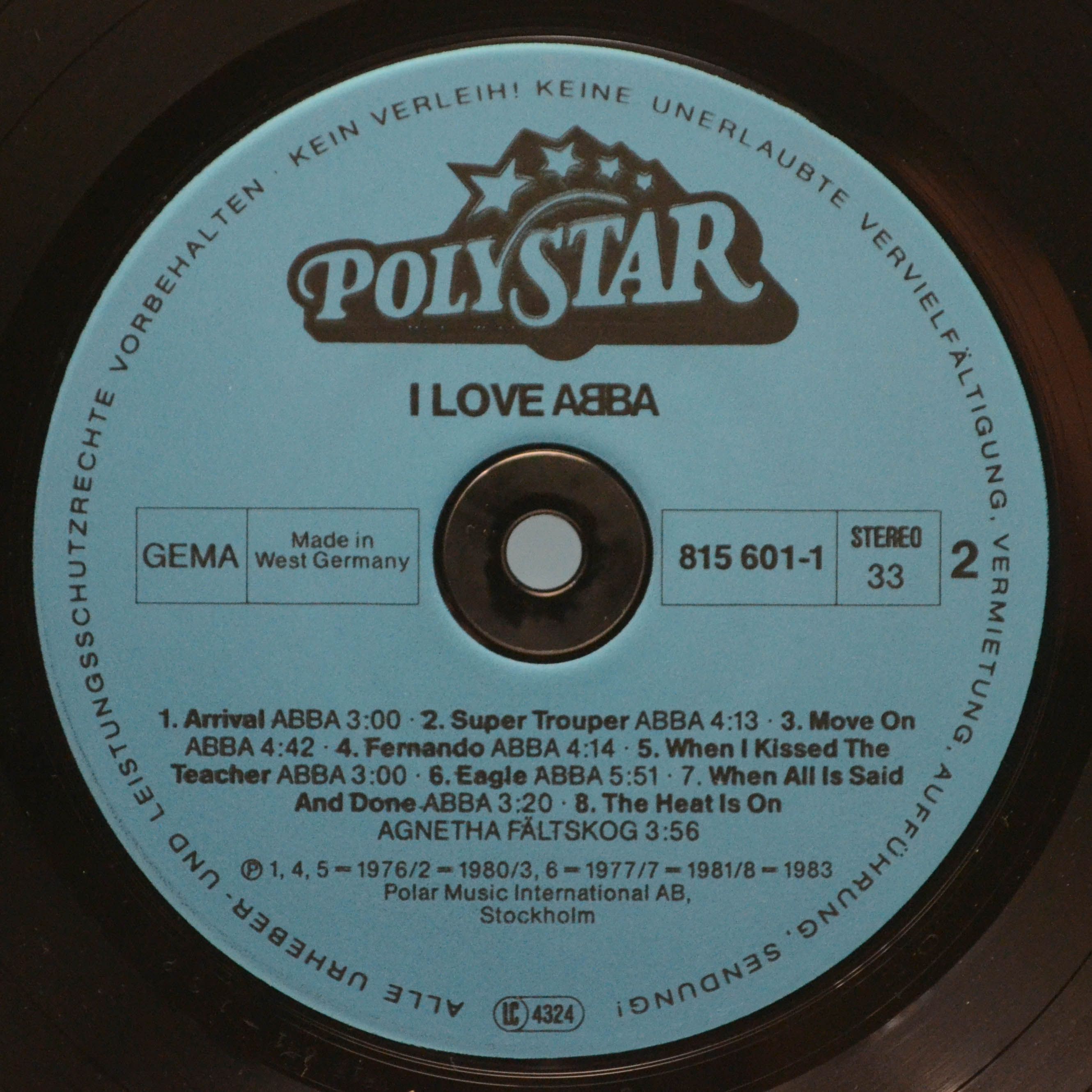 ABBA — I Love ABBA, 1984