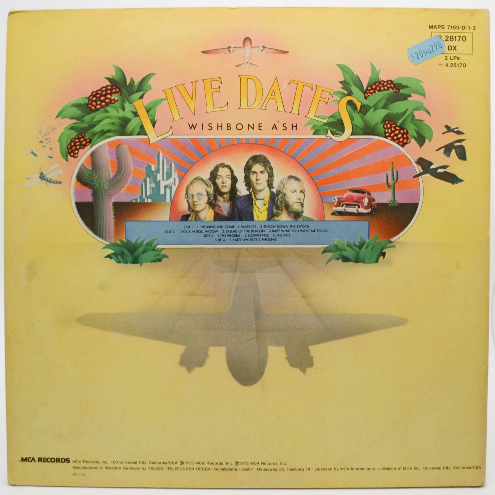 Wishbone Ash — Live Dates (2LP), 1973