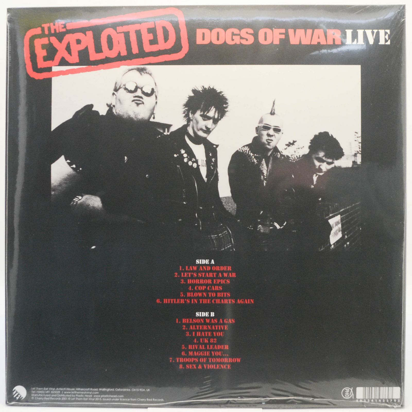 Exploited ‎ — Dogs Of War Live, 2015