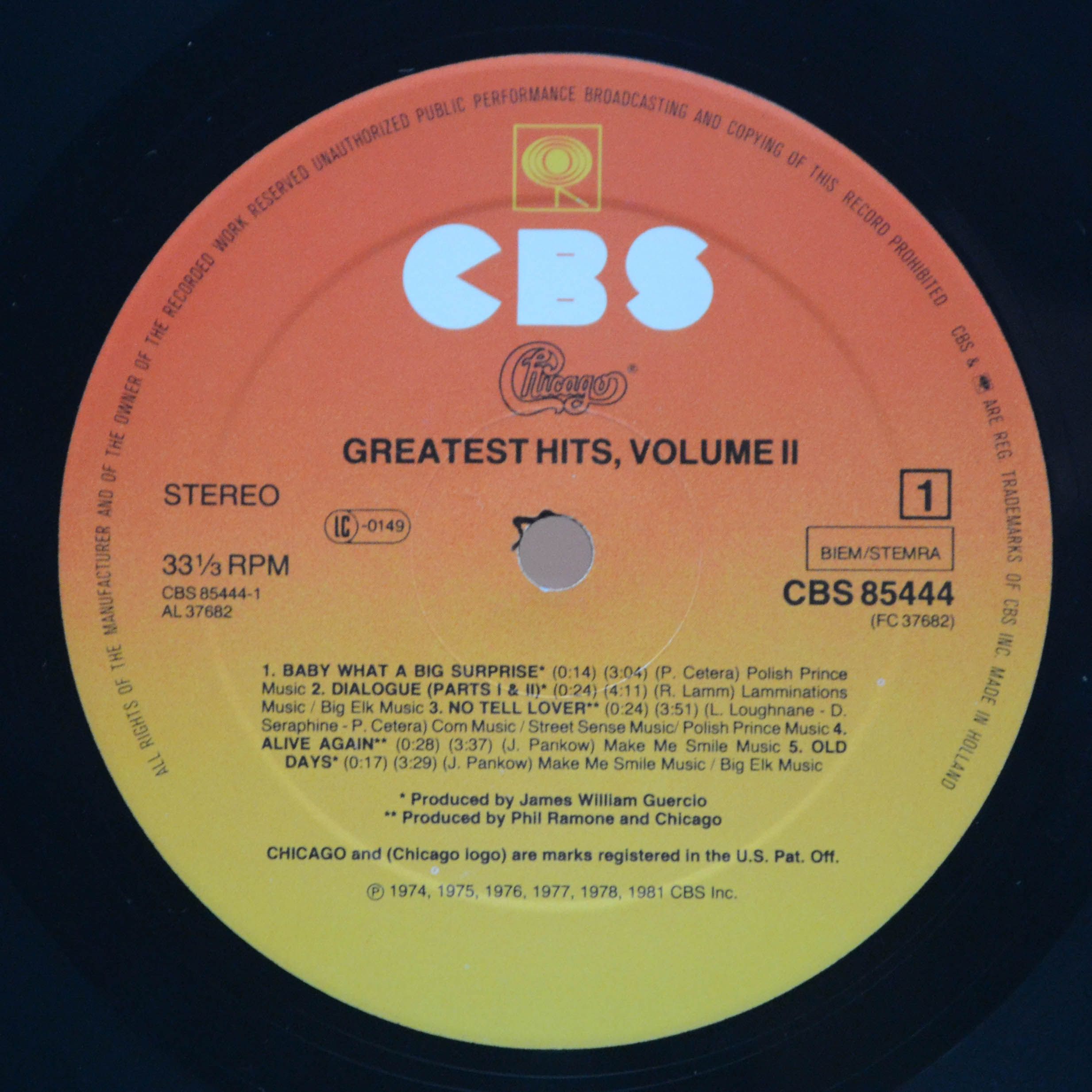 Chicago — Greatest Hits, Volume II, 1981