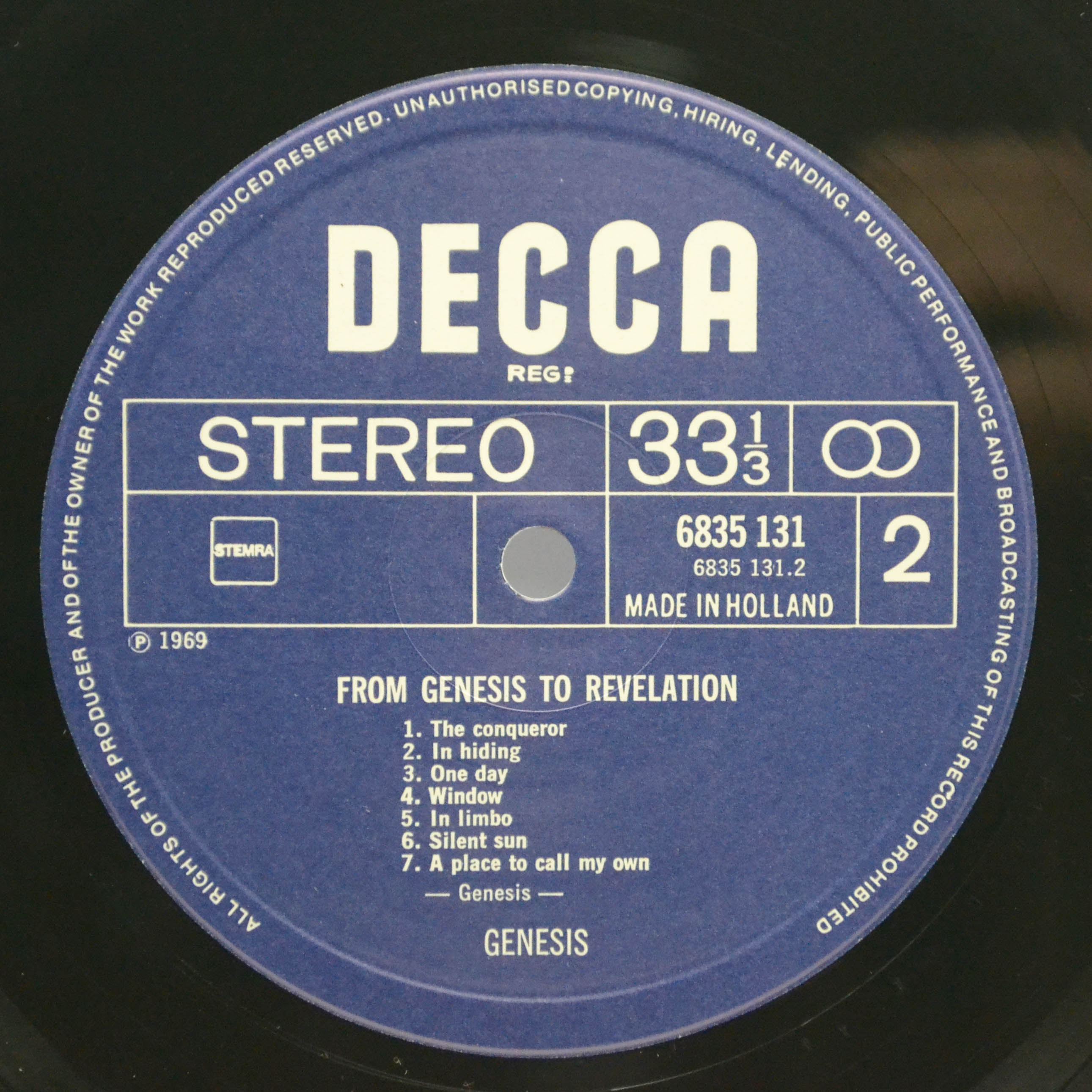 Genesis — From Genesis To Revelation, 1969