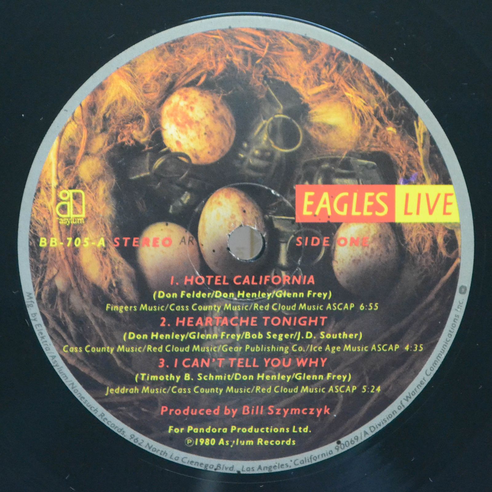 Eagles — Eagles Live (2LP, USA, poster), 1980