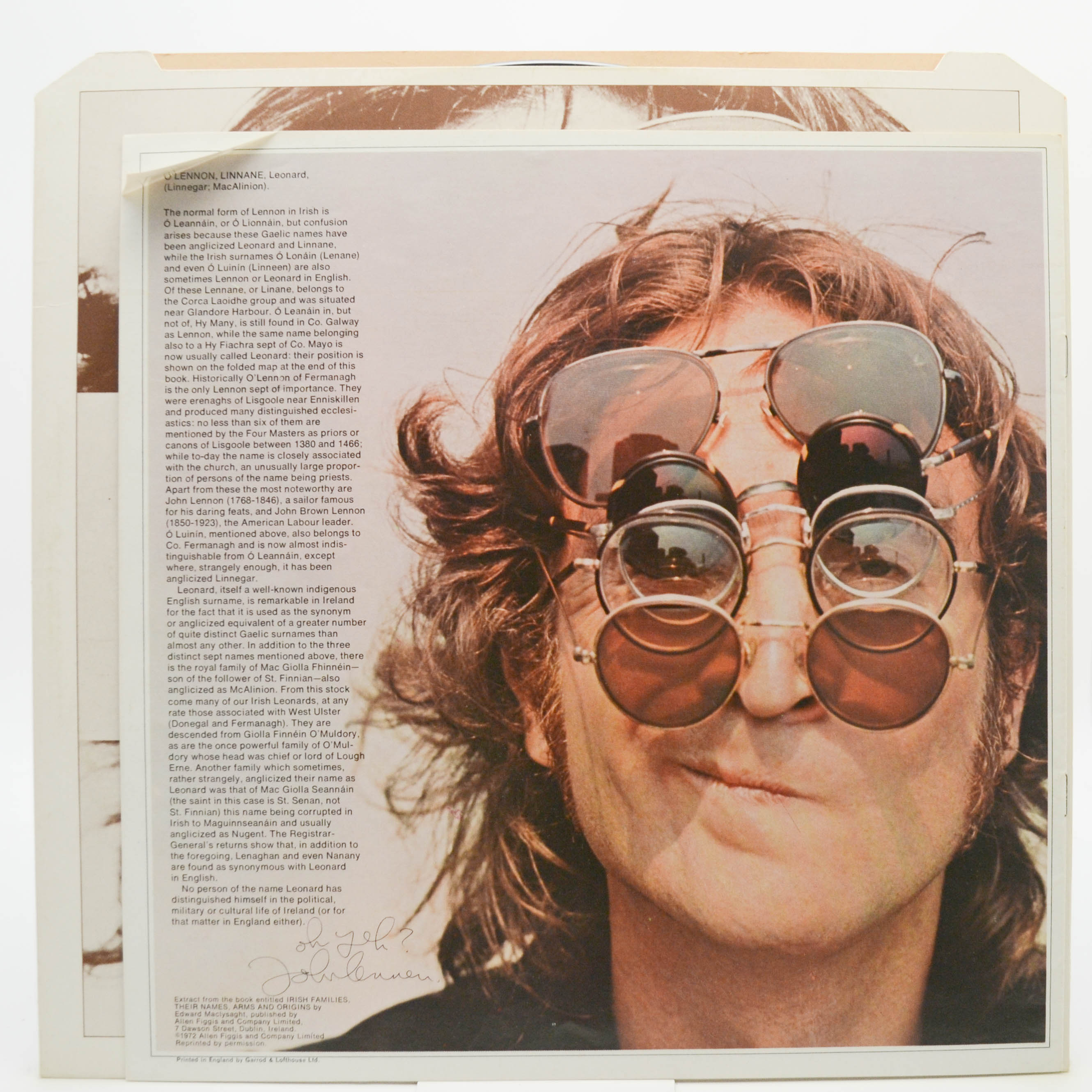 John Lennon — Walls And Bridges (UK, booklet ), 1974