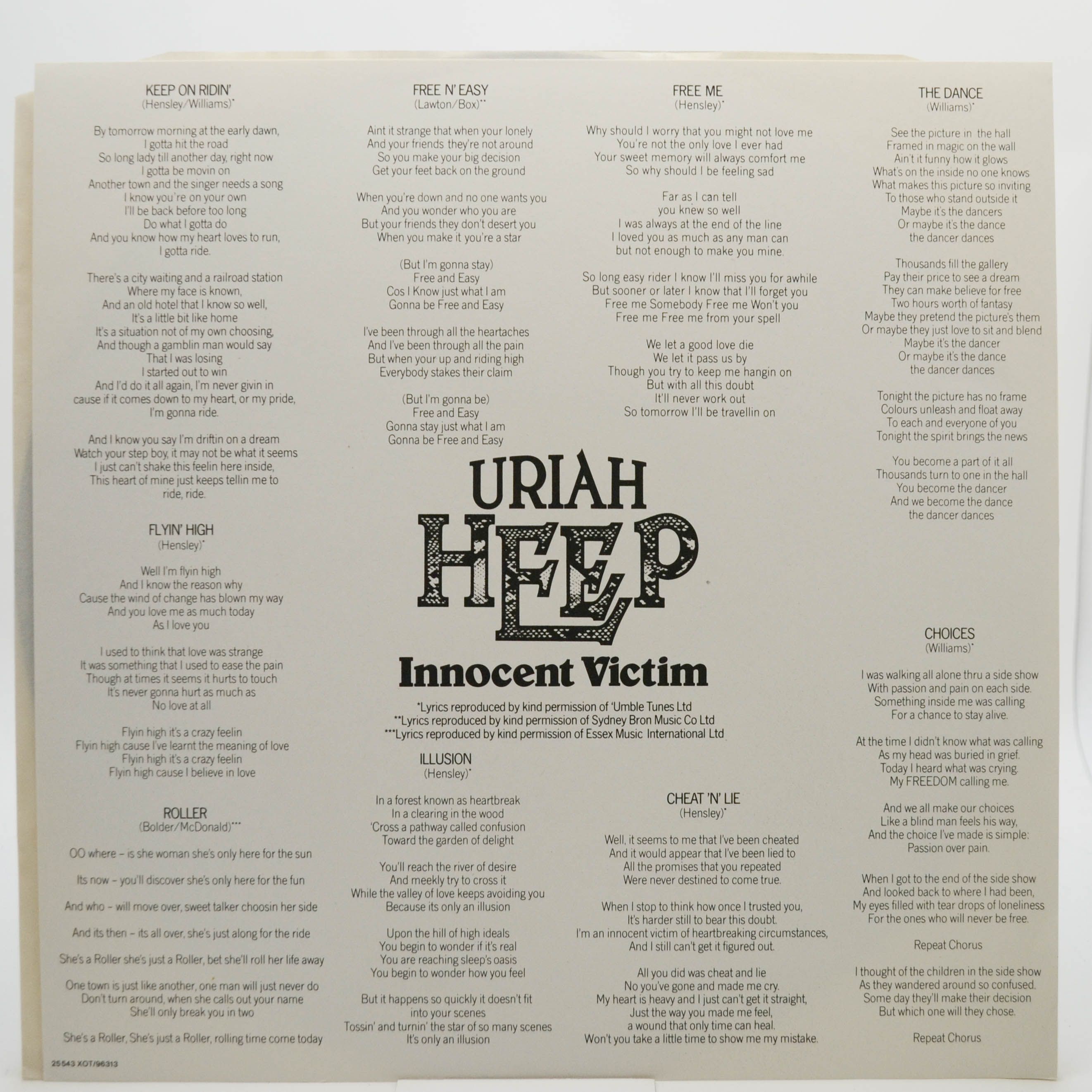 Uriah Heep — Innocent Victim, 1977