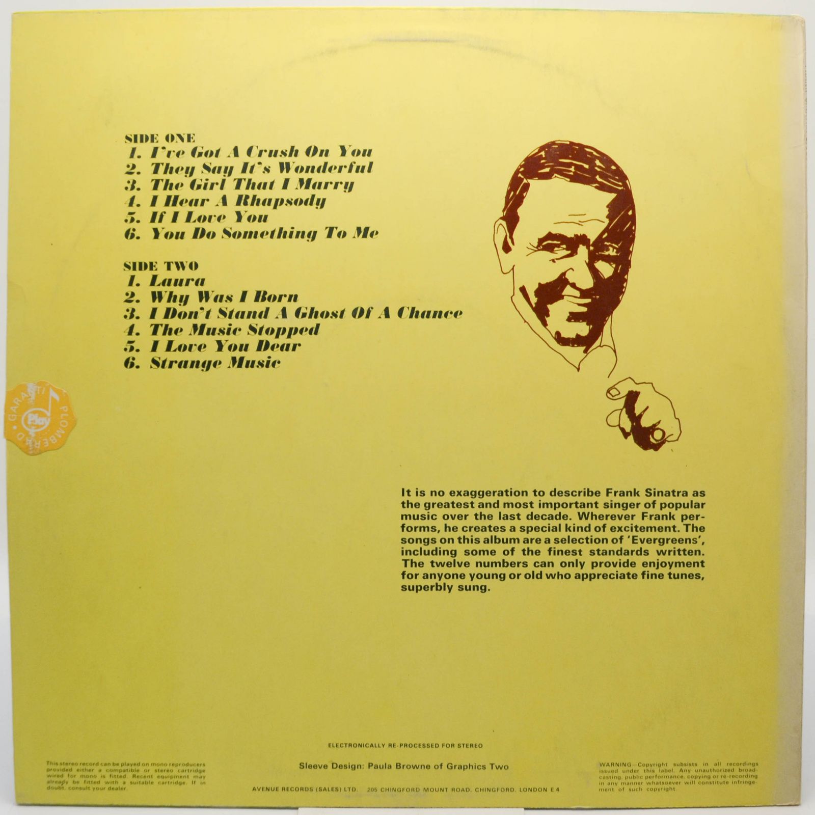 Frank Sinatra — Sings Evergreens Vol.4 (UK), 1973