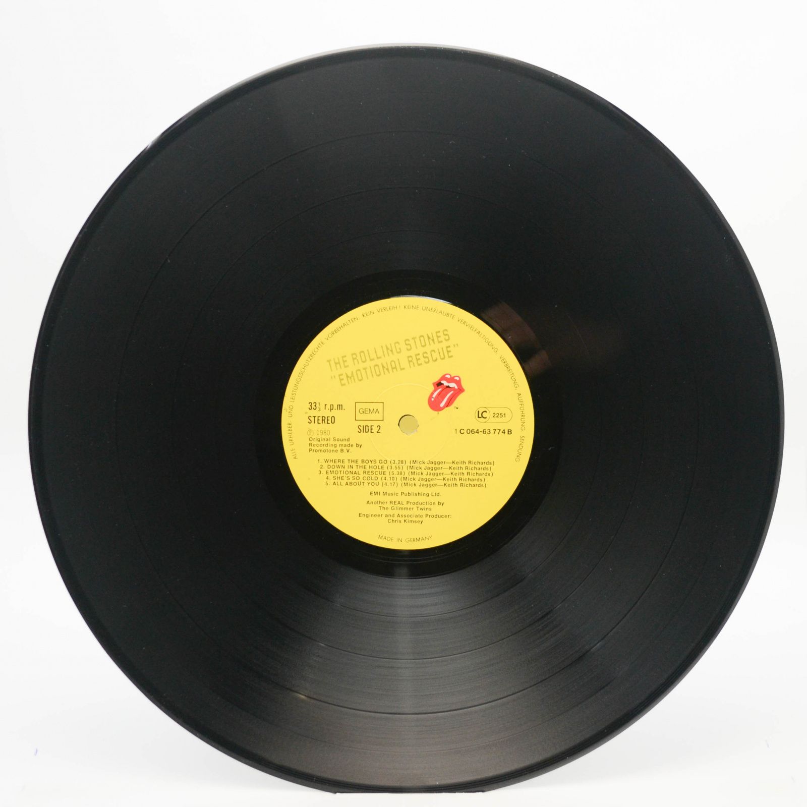 Rolling Stones — Emotional Rescue (poster), 1980