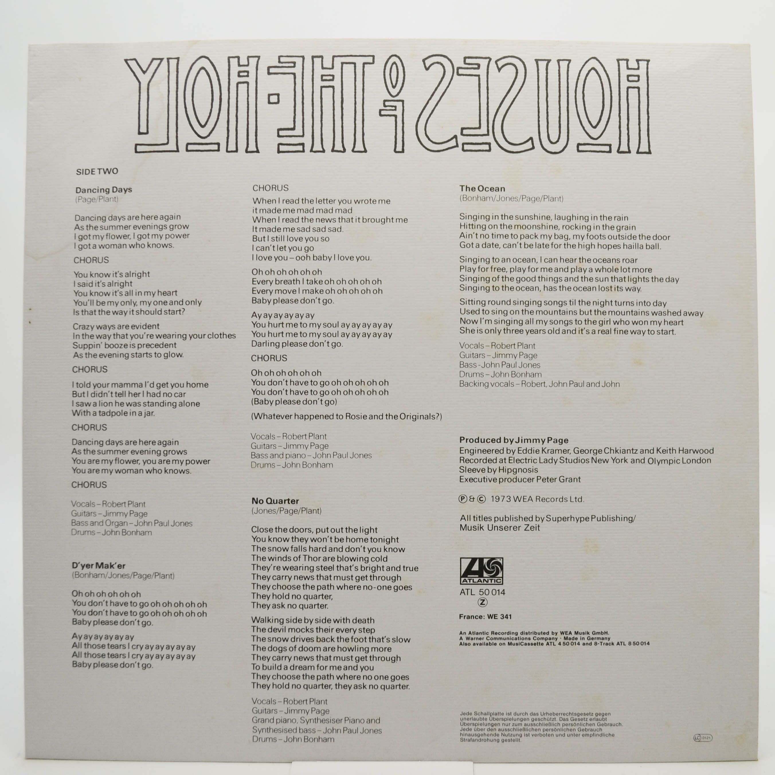 Led Zeppelin — Houses Of The Holy, 1973