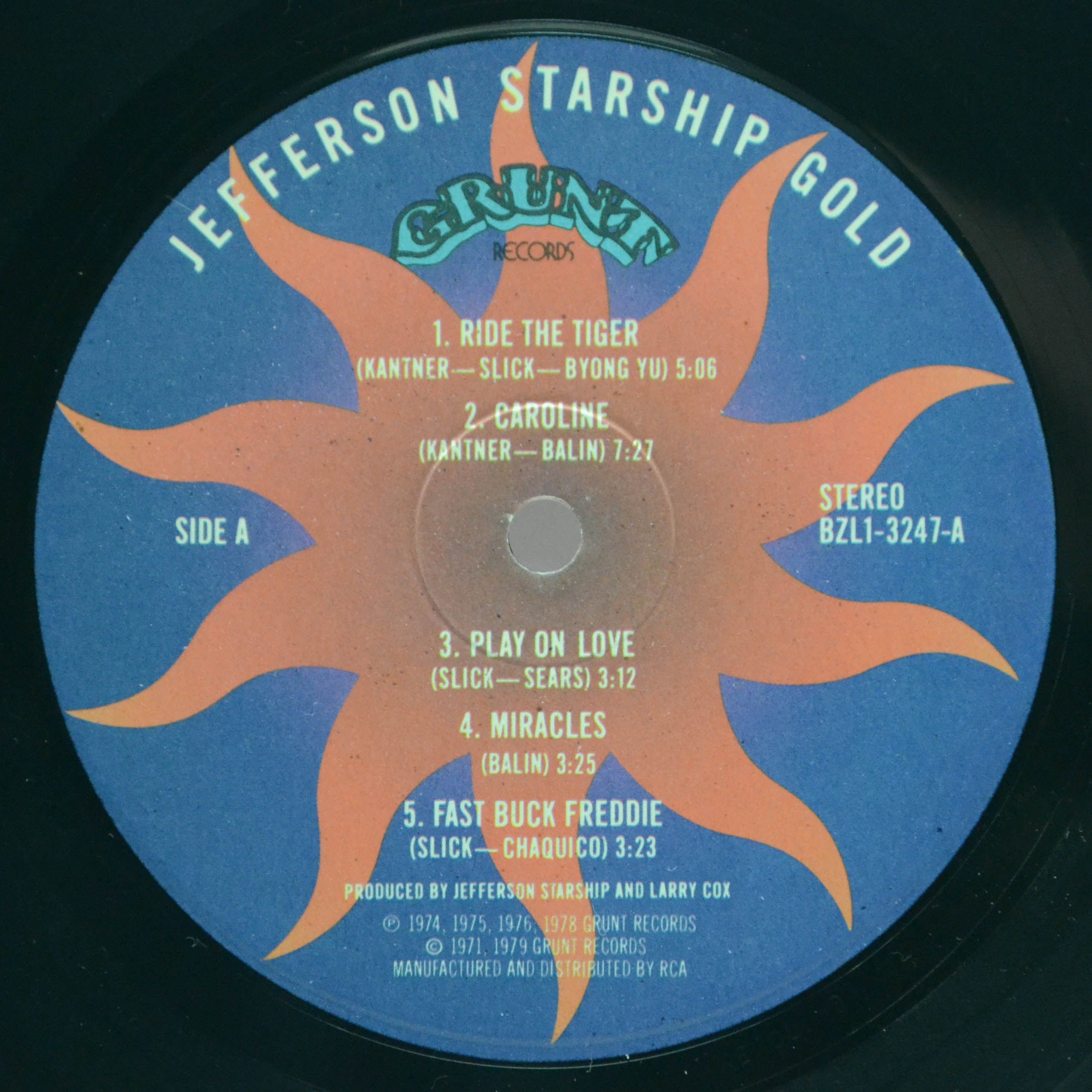 Jefferson Starship — Gold (LP+7", USA), 1979