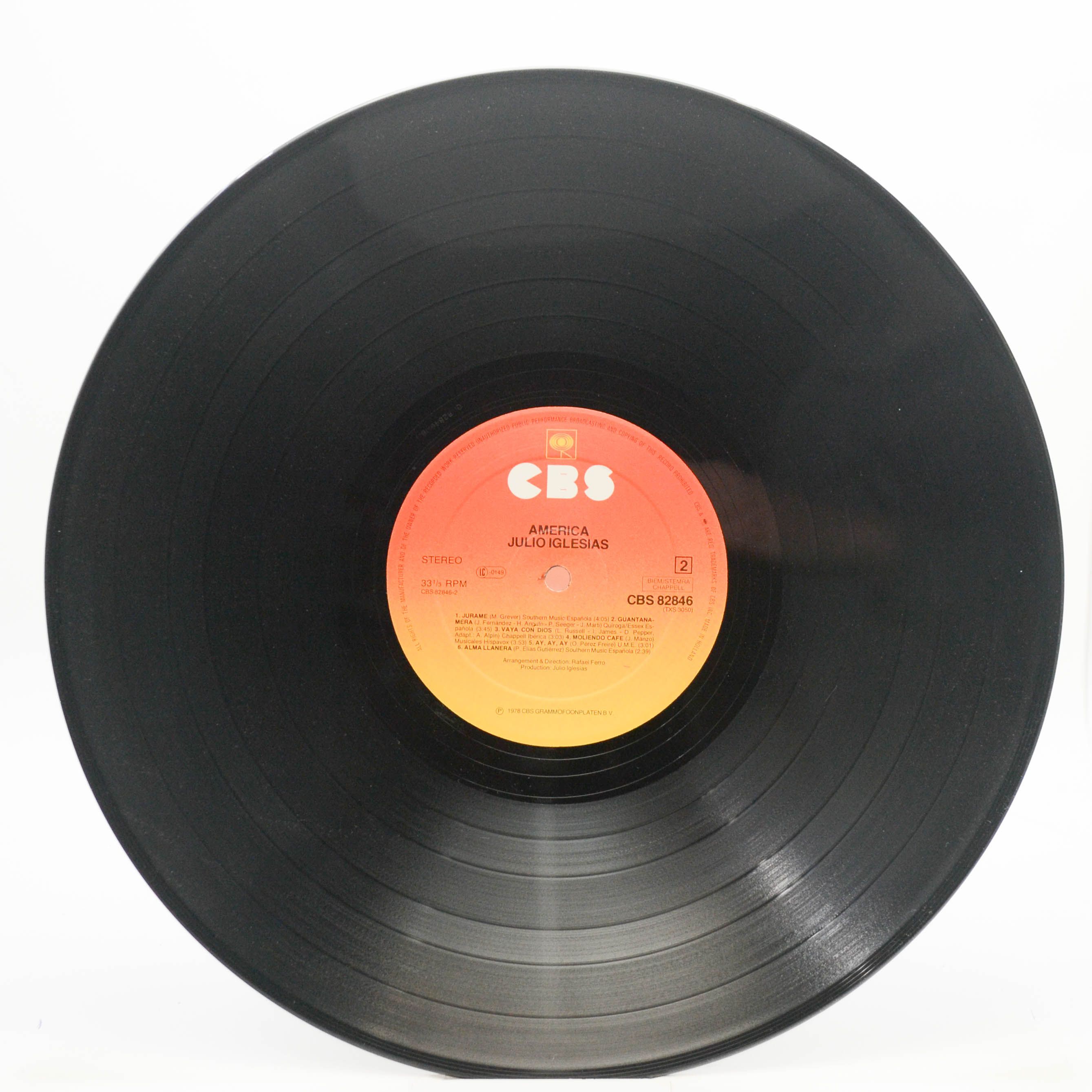 Julio Iglesias — America, 1978