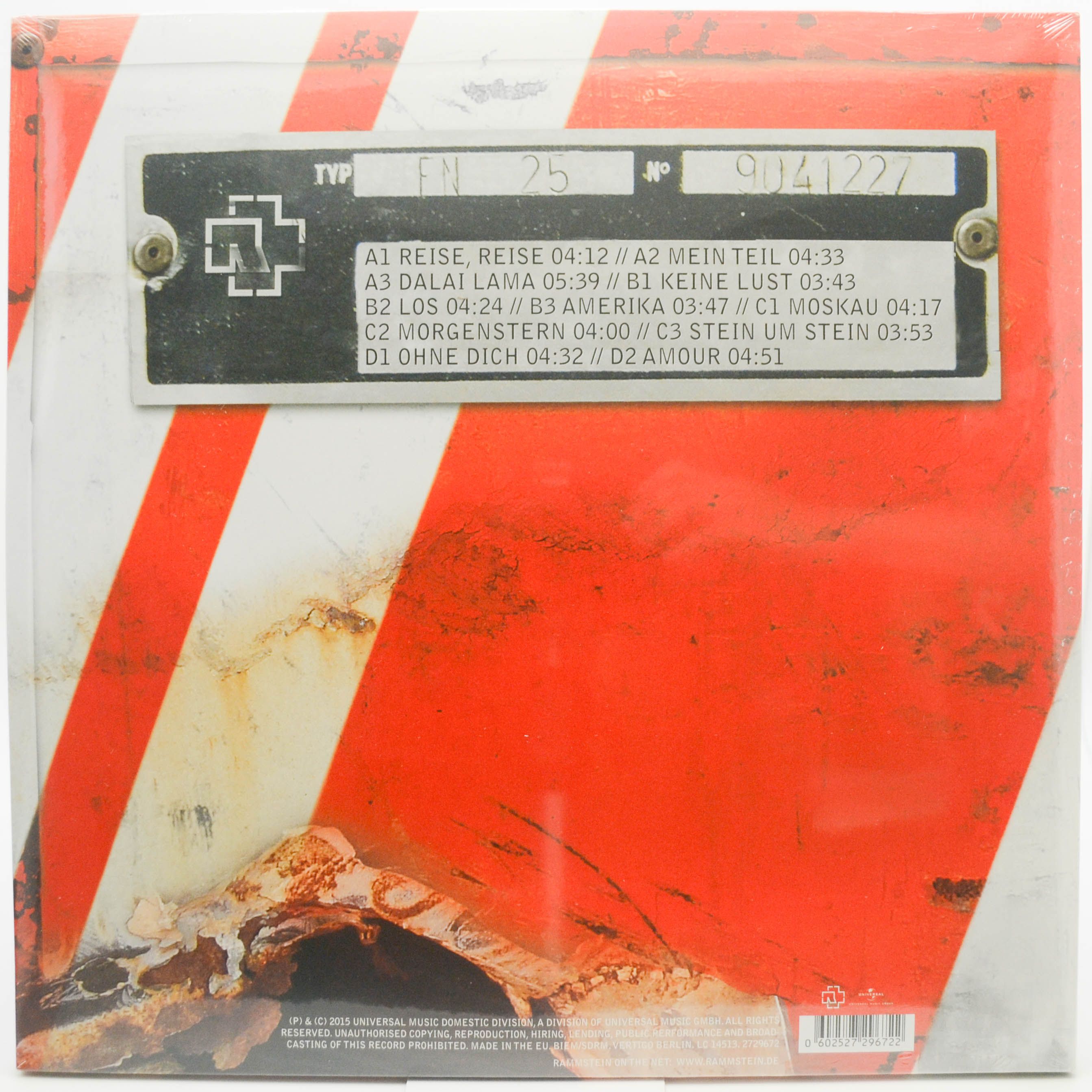 Rammstein — Reise, Reise (2LP), 2004