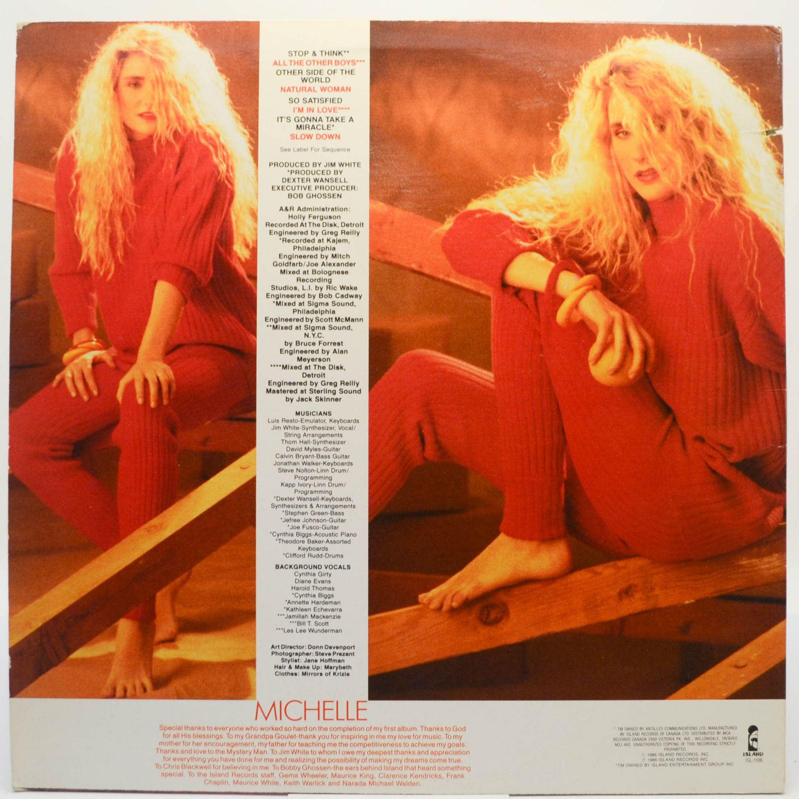 Michelle Goulet — Michelle Goulet, 1986