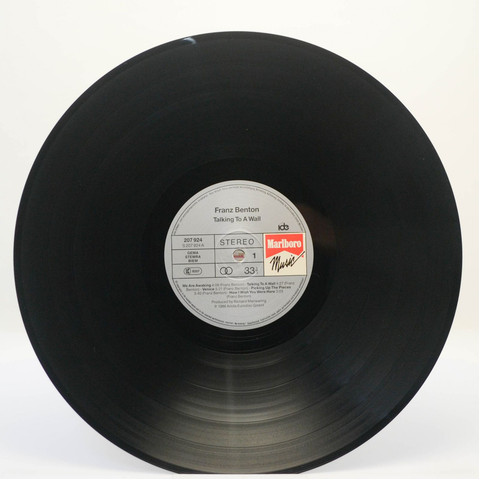 Franz Benton — Talking To A Wall, 1986