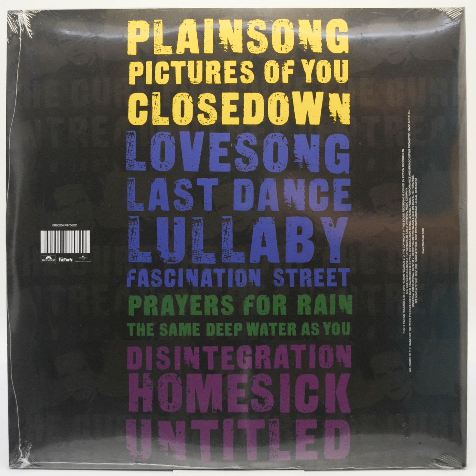 Cure — Entreat Plus (2LP), 1989