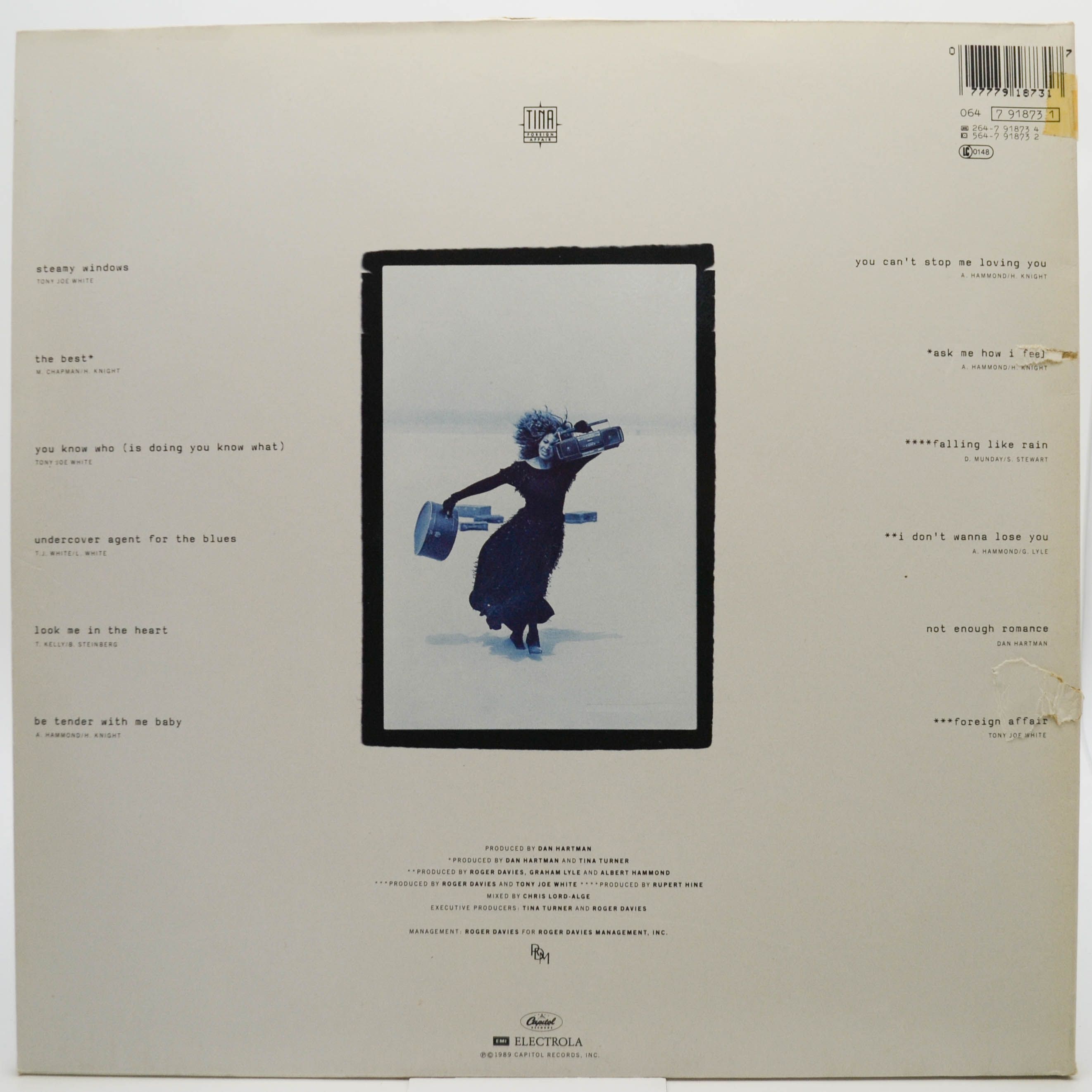 Tina Turner — Foreign Affair, 1989