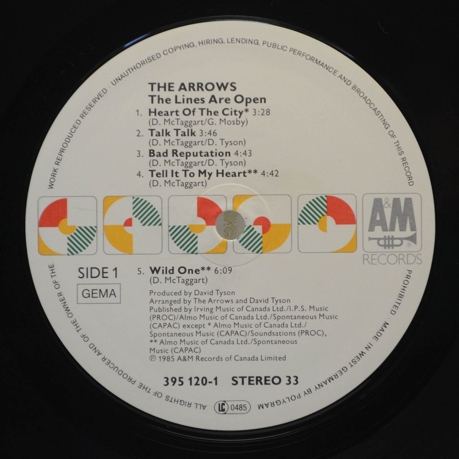 Arrows — The Lines Are Open, 1986