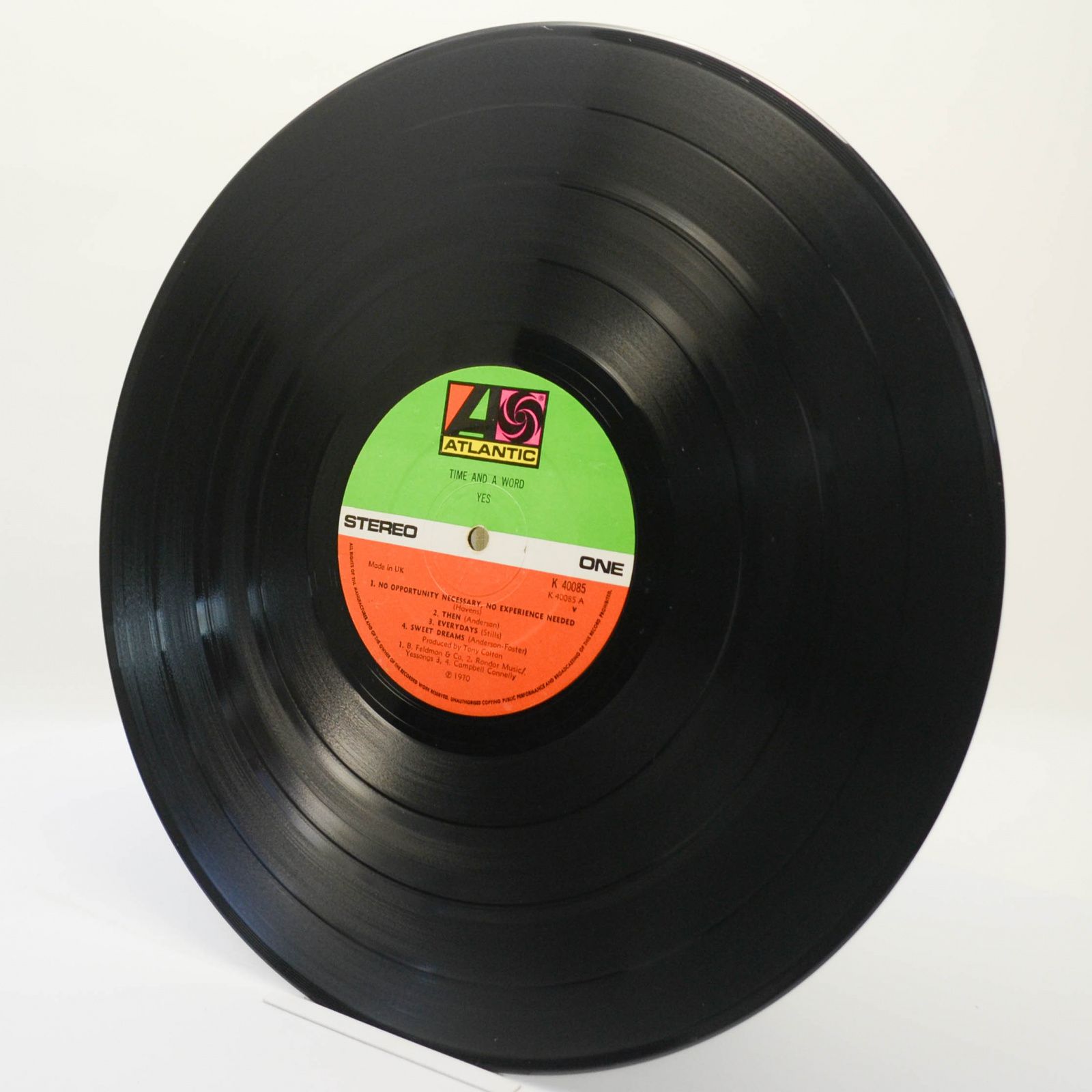 Yes — Time And A Word (UK), 1970