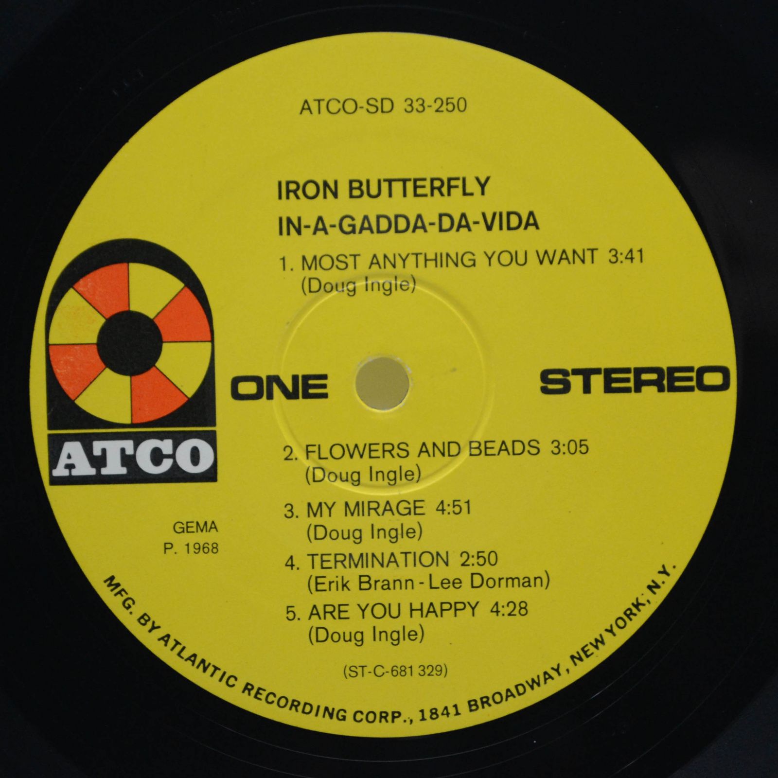 Iron Butterfly — In-A-Gadda-Da-Vida, 1968