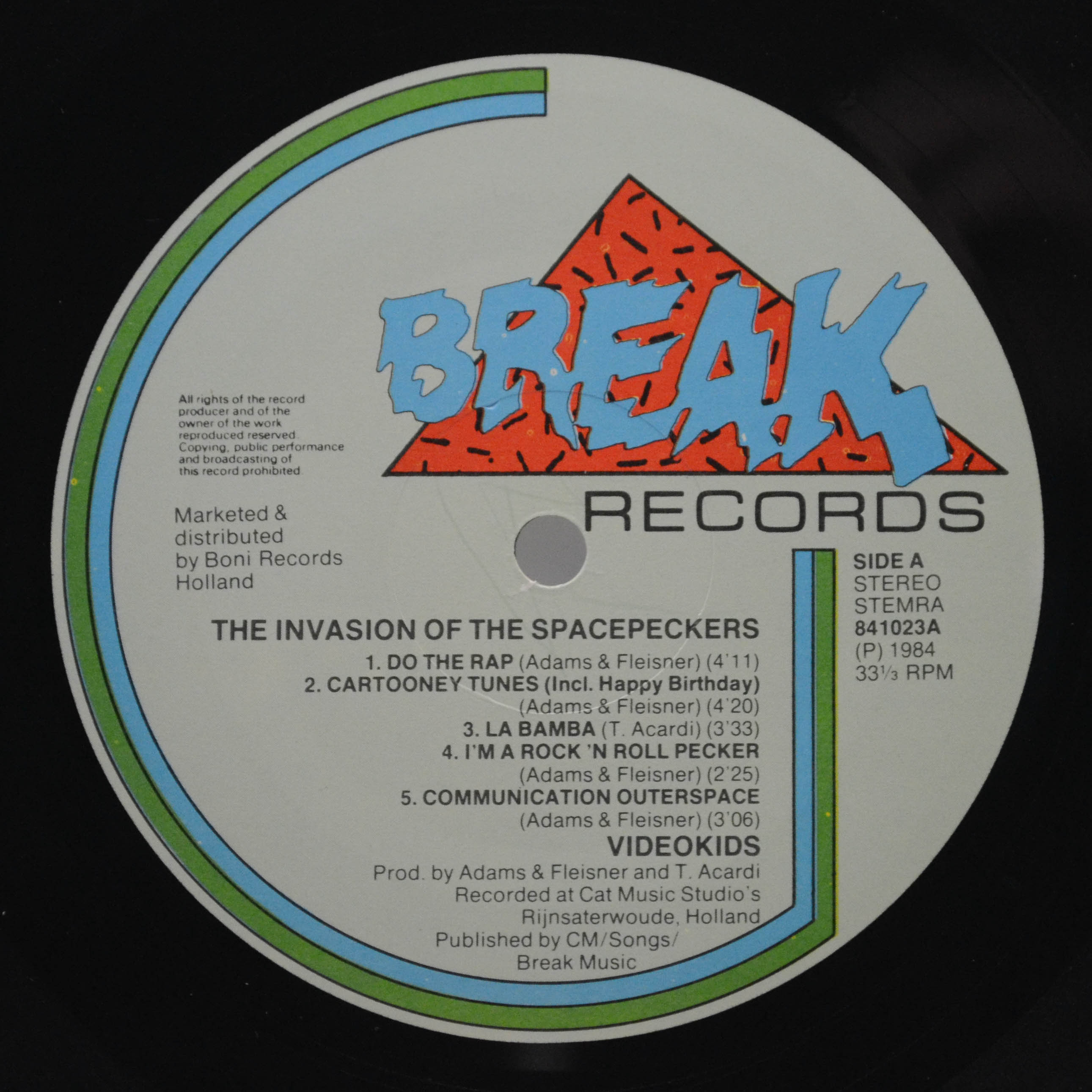 Video Kids — The Invasion Of The Spacepeckers, 1984