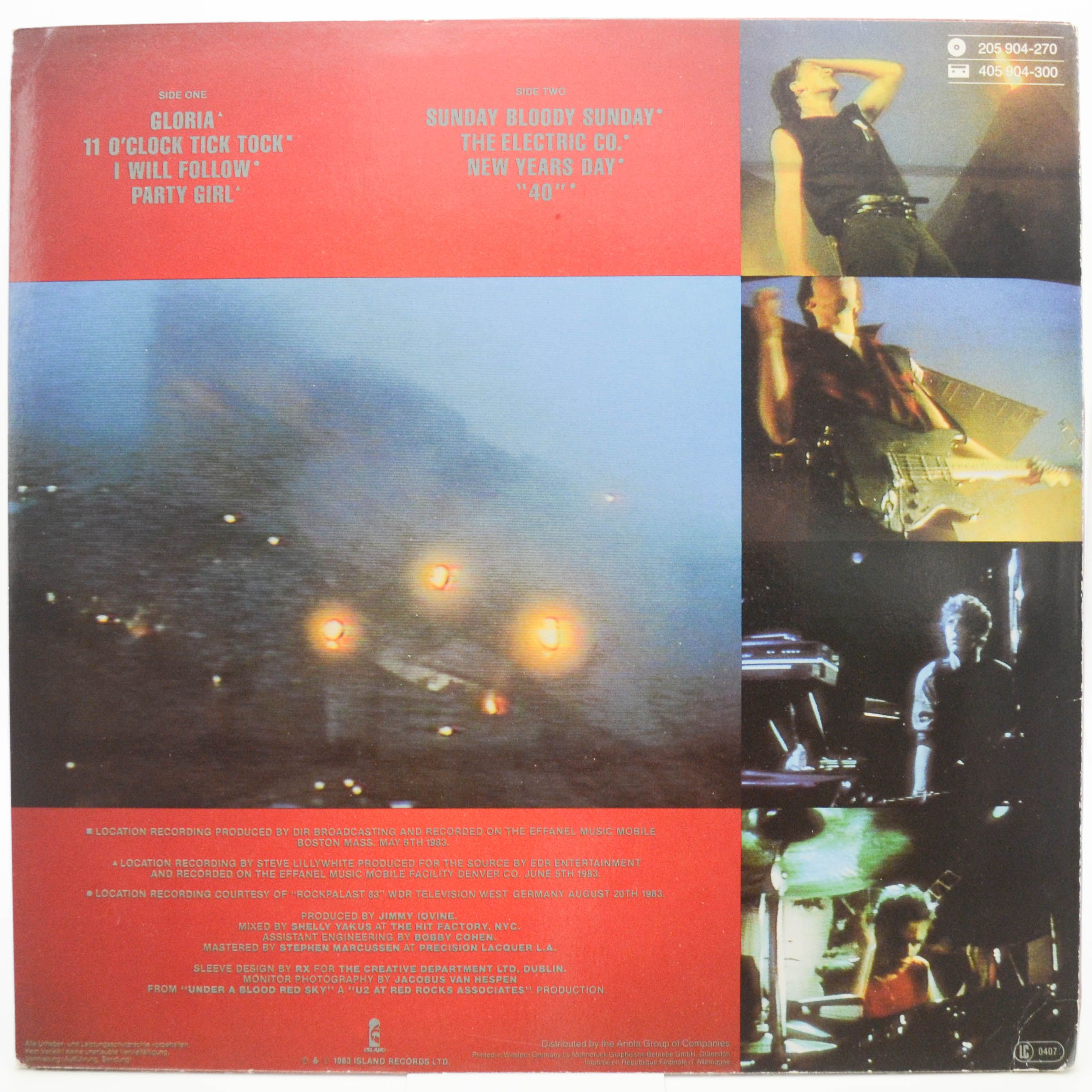 U2 — Live "Under A Blood Red Sky", 1983