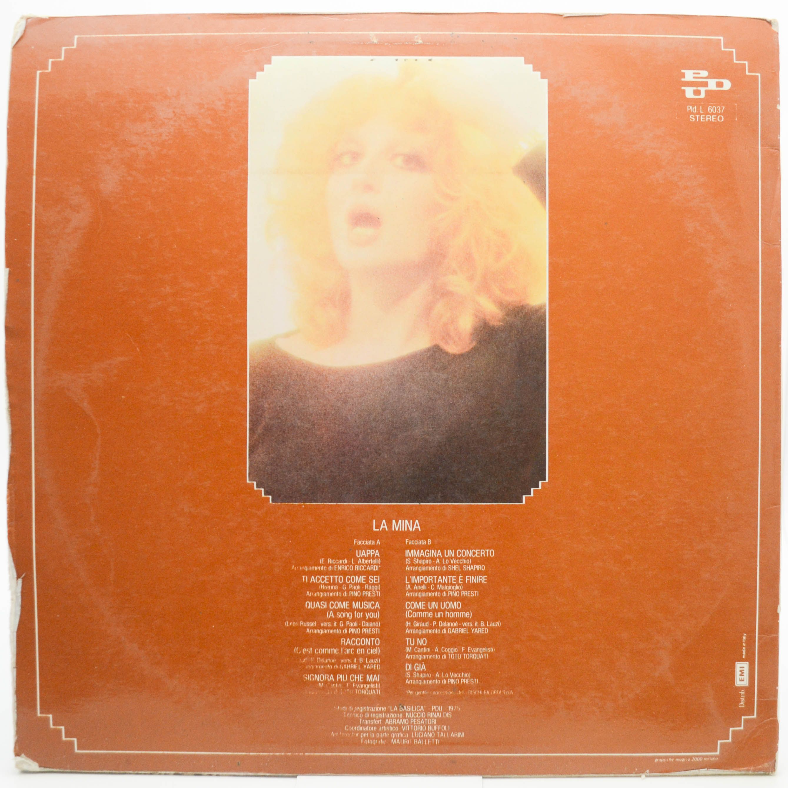 Mina — La Mina (1-st, Italy), 1975