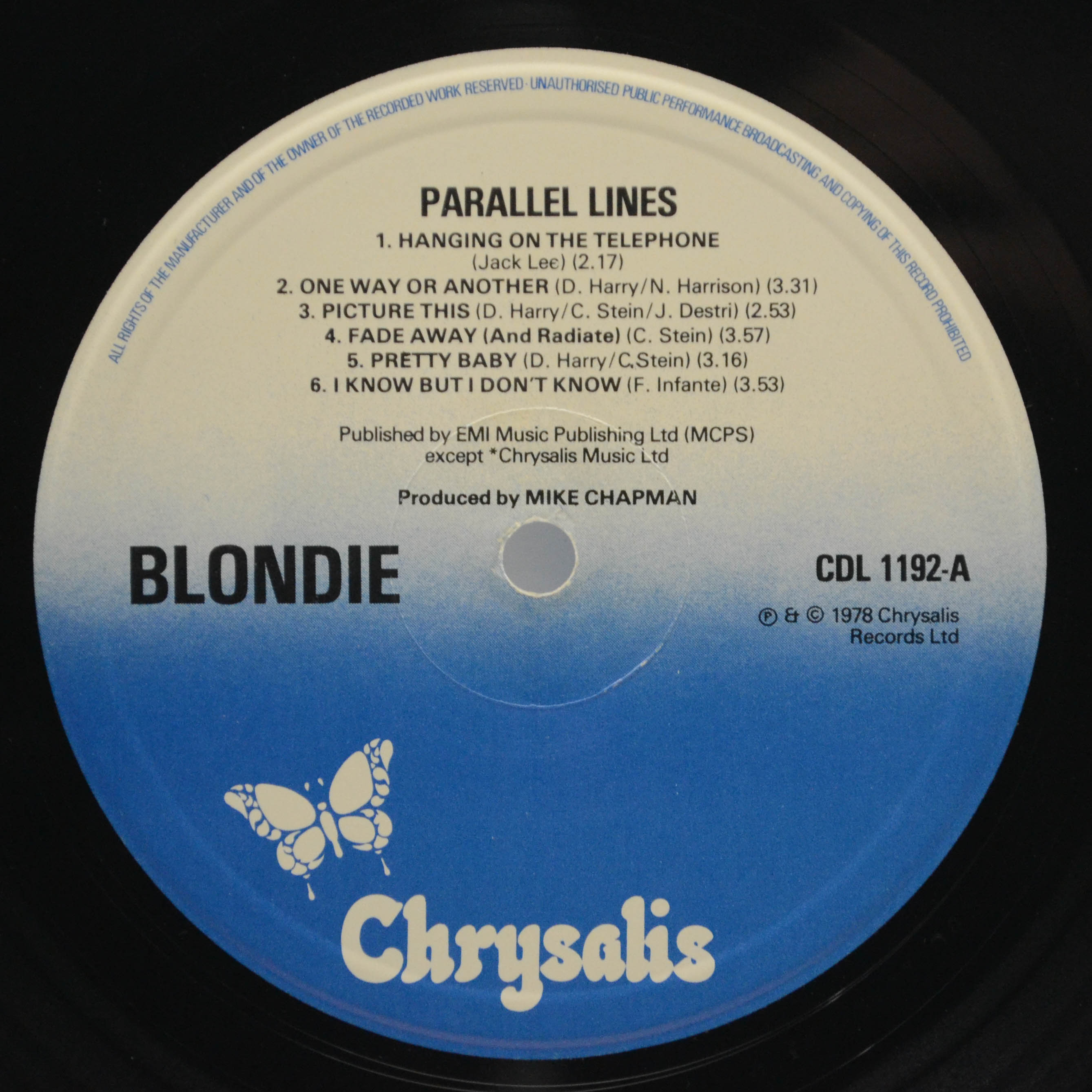 Blondie — Parallel Lines (UK), 1978