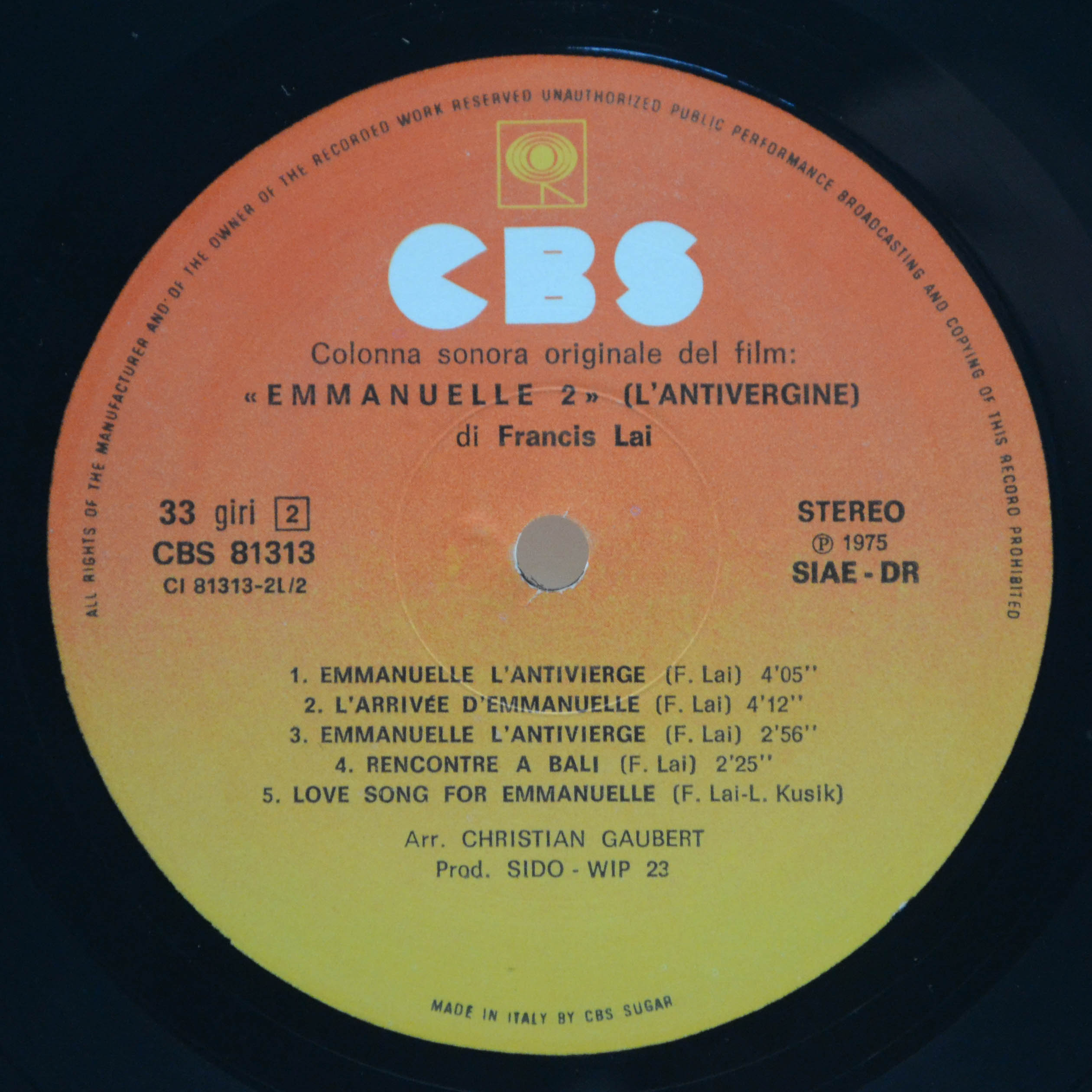 Francis Lai — Emmanuelle 2 (L'Antivergine), 1976