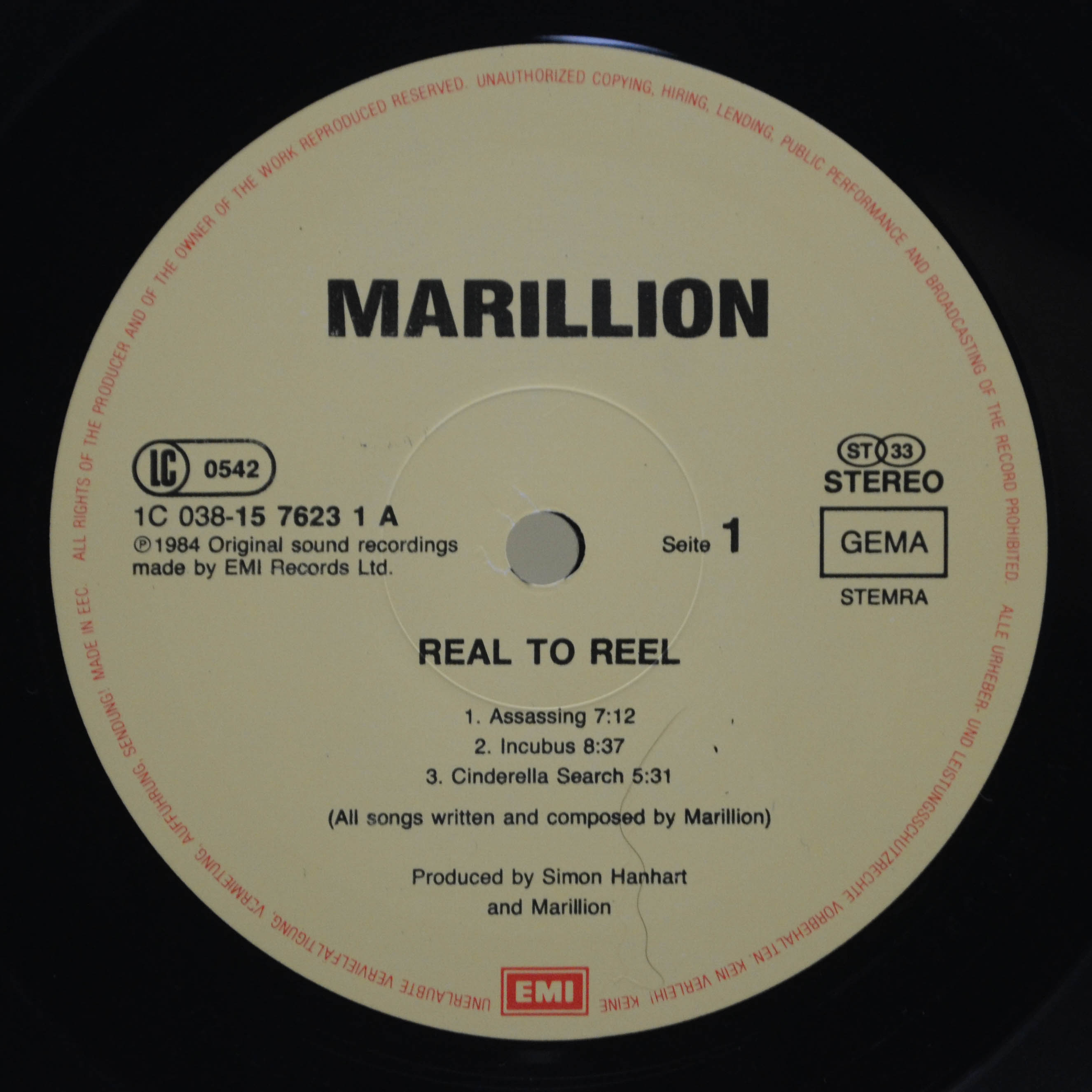 Marillion — Real To Reel, 1984