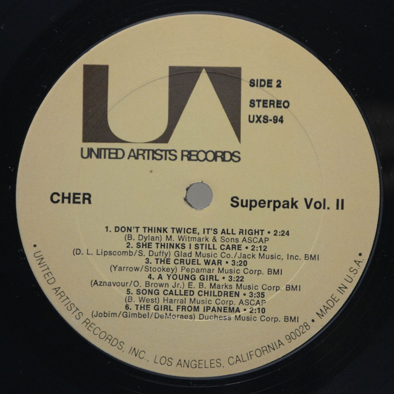 Cher — Superpak Vol. II (2LP, USA), 1972