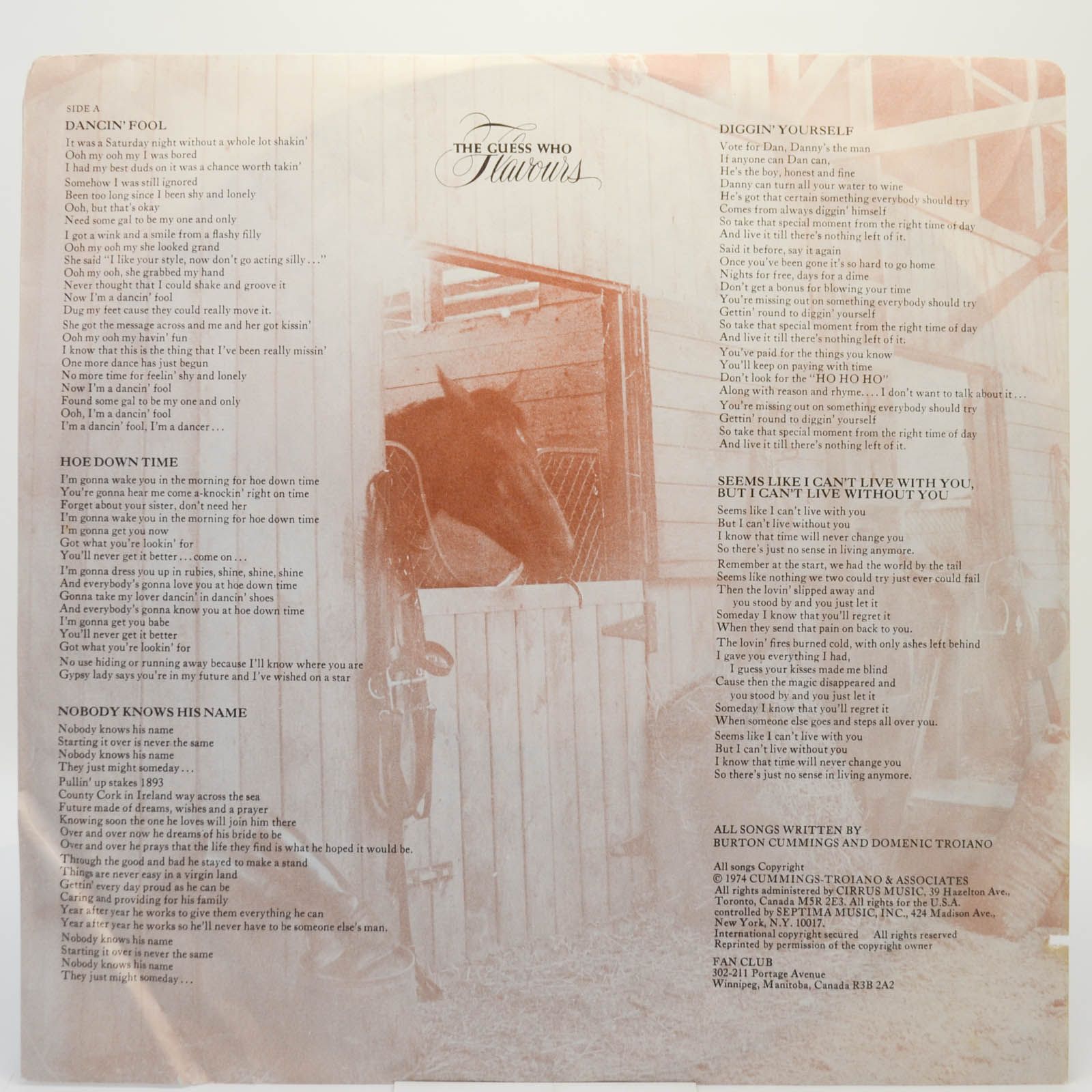 Guess Who — Flavours (USA), 1974