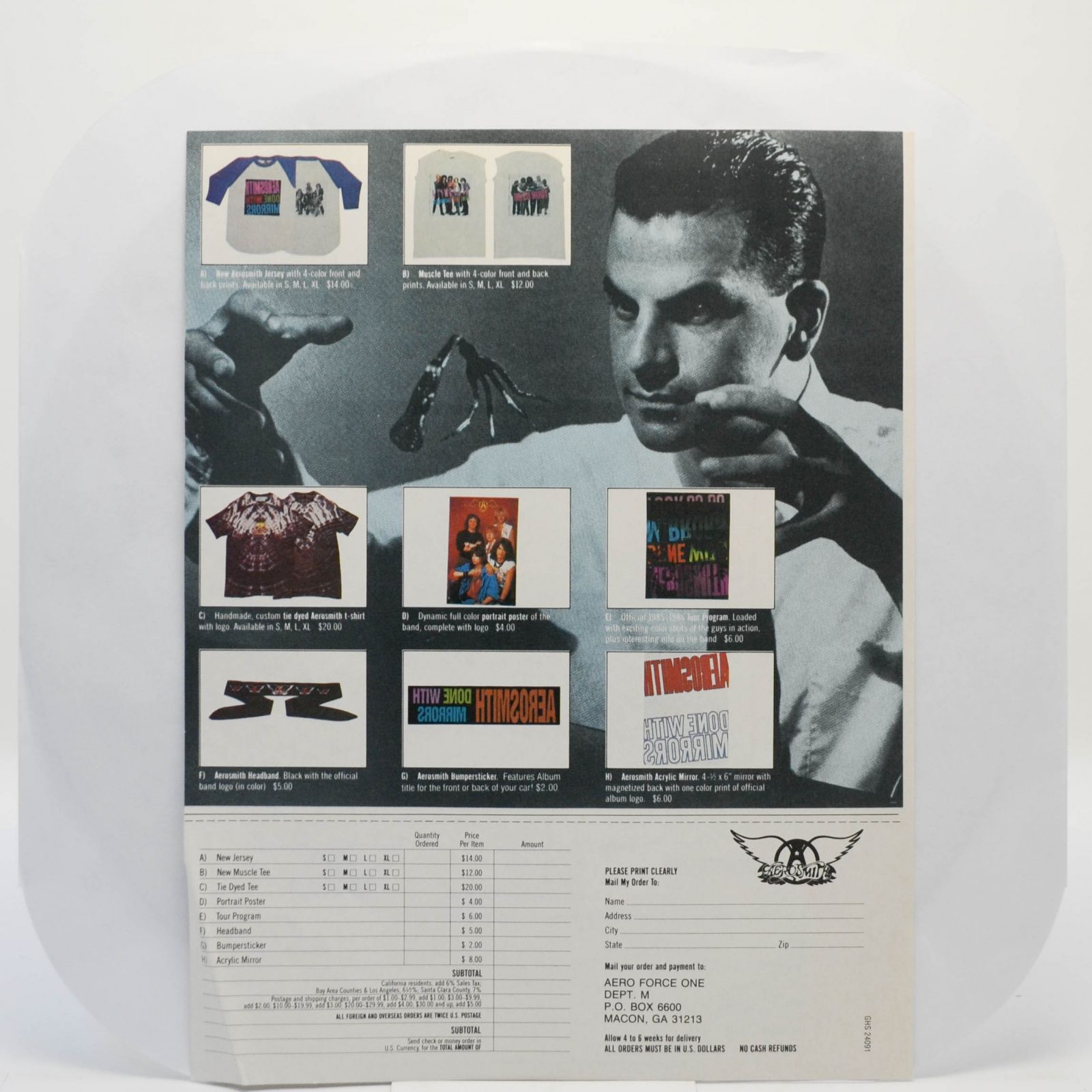 Aerosmith — Done With Mirrors (1-st, USA), 1985