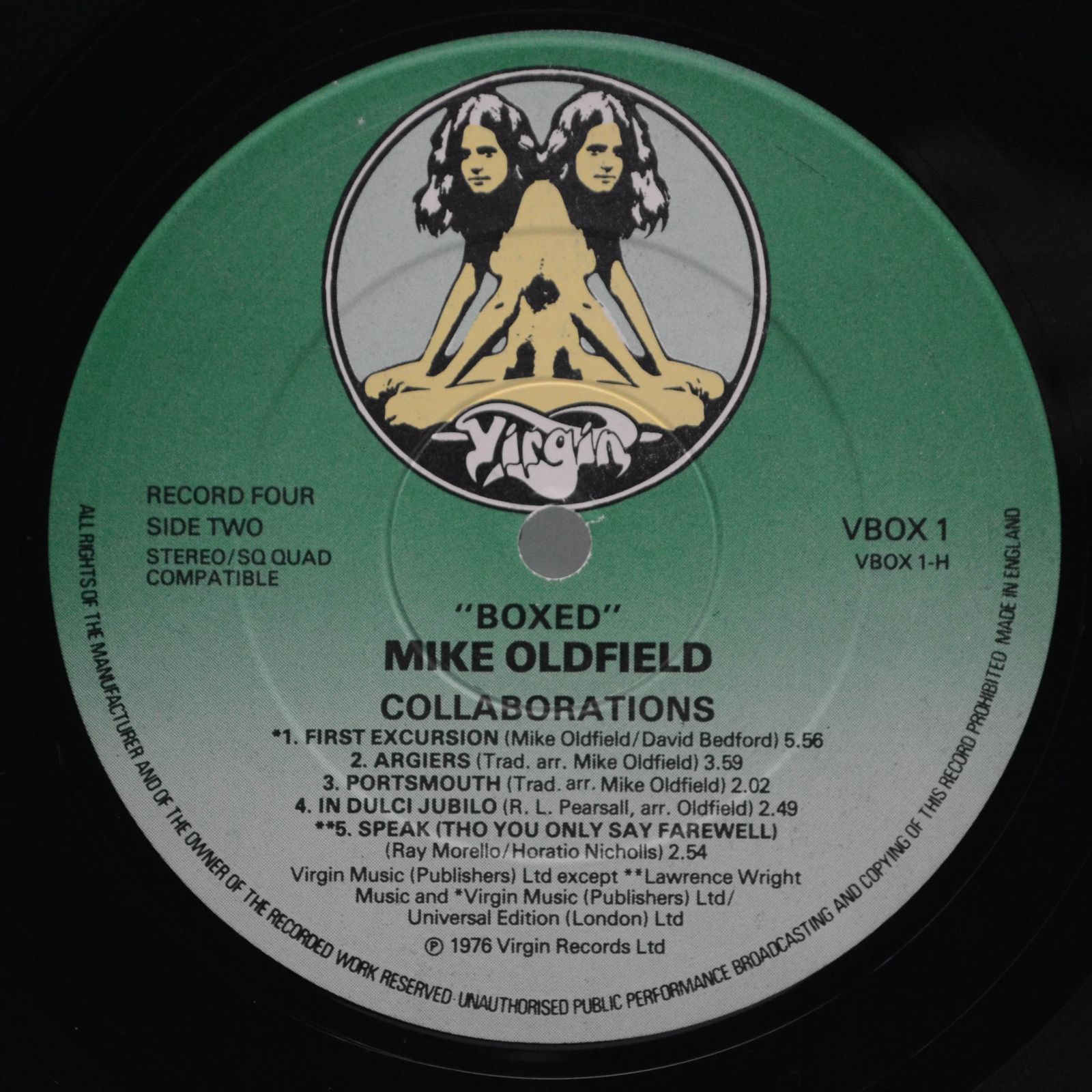 Mike Oldfield — Boxed (UK, Box-set, booklet), 1976