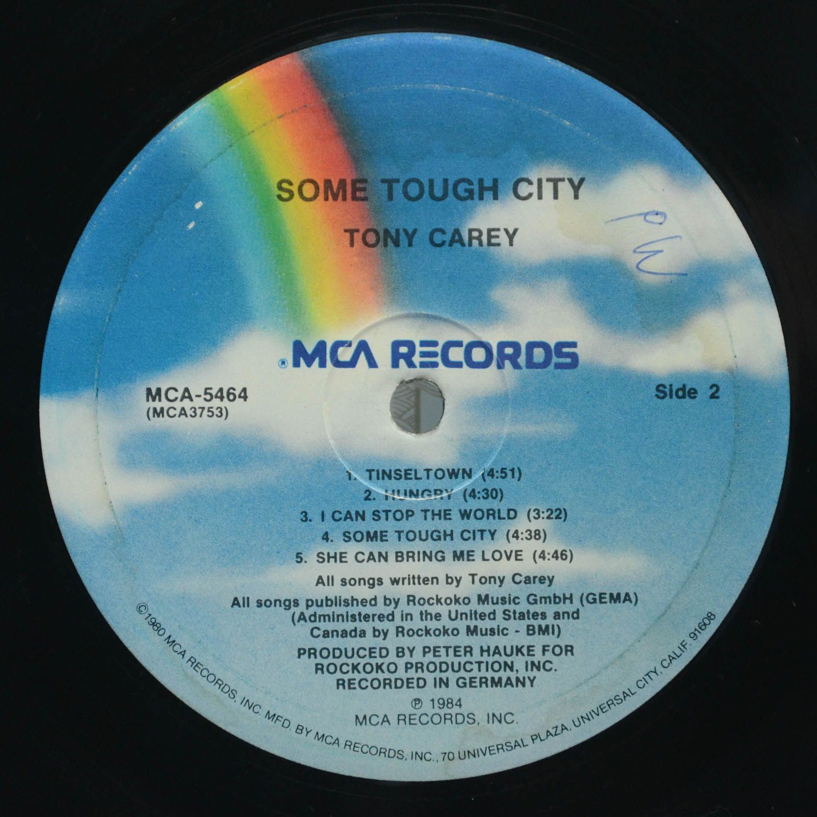 Tony Carey — Some Tough City, 1984