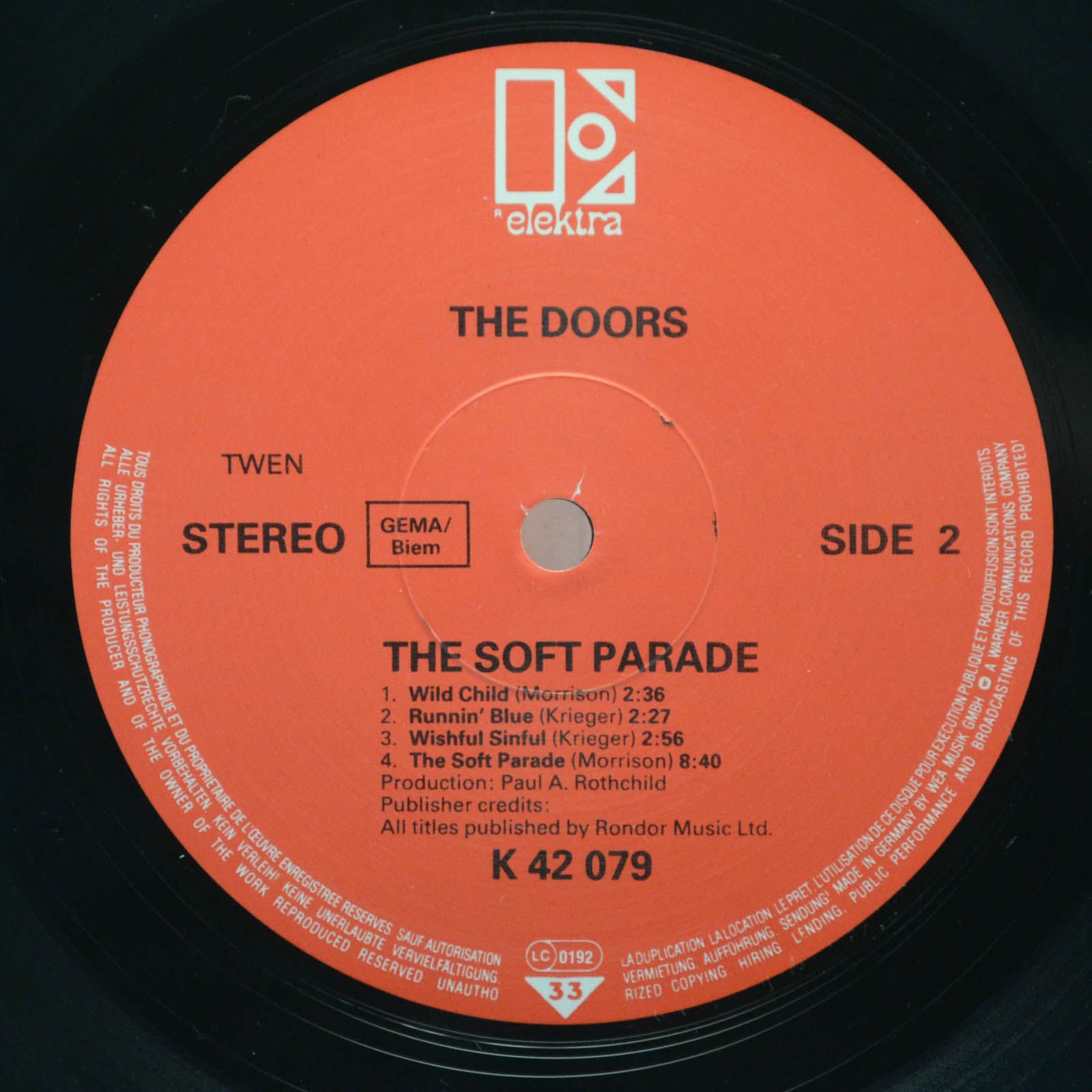 Doors — The Soft Parade, 1969