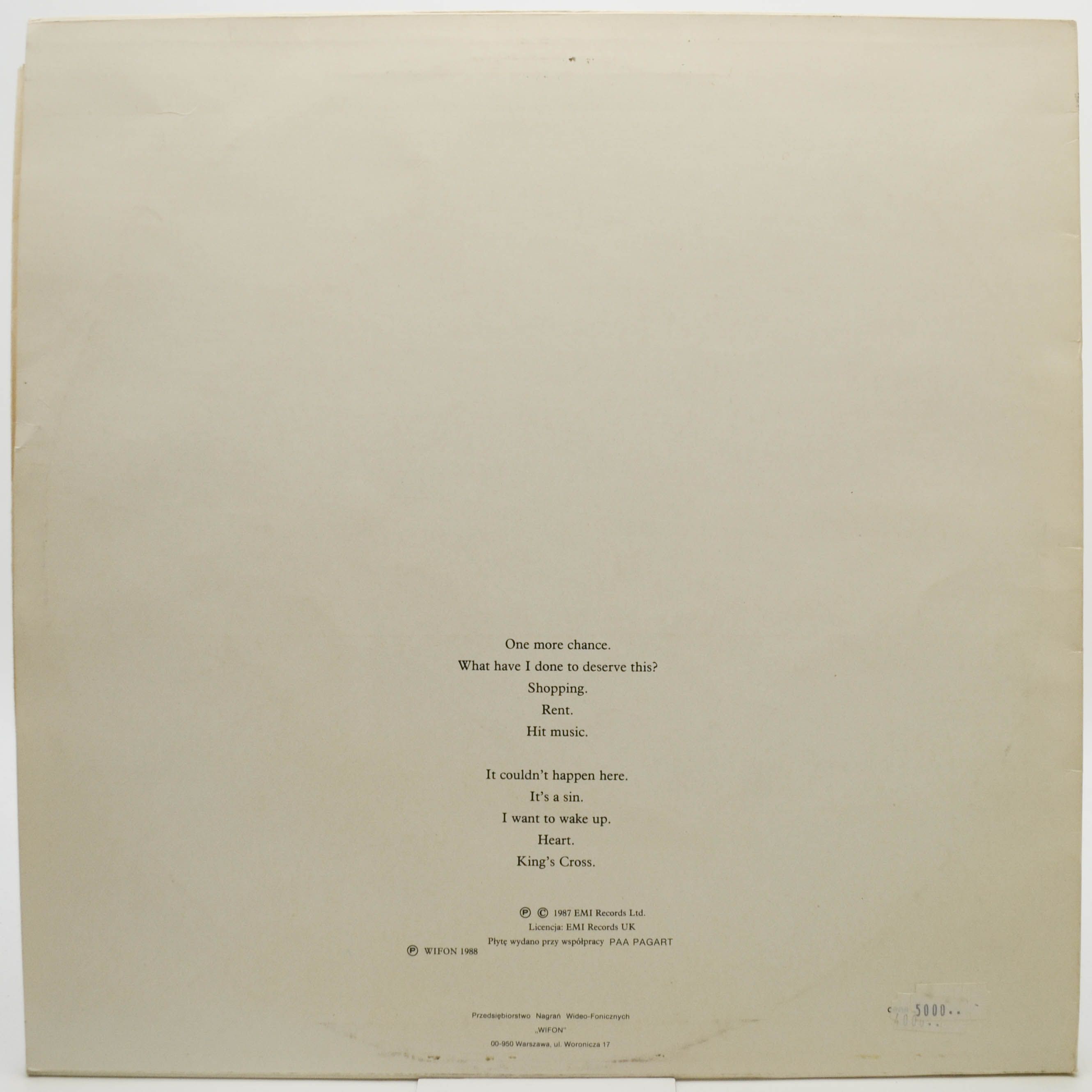 Pet Shop Boys — Actually, 1988