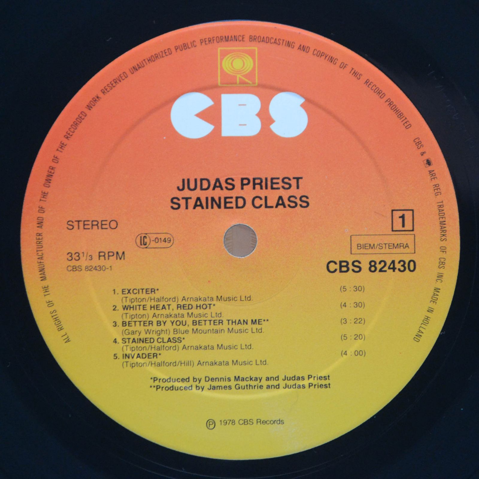Judas Priest — Stained Class, 1978
