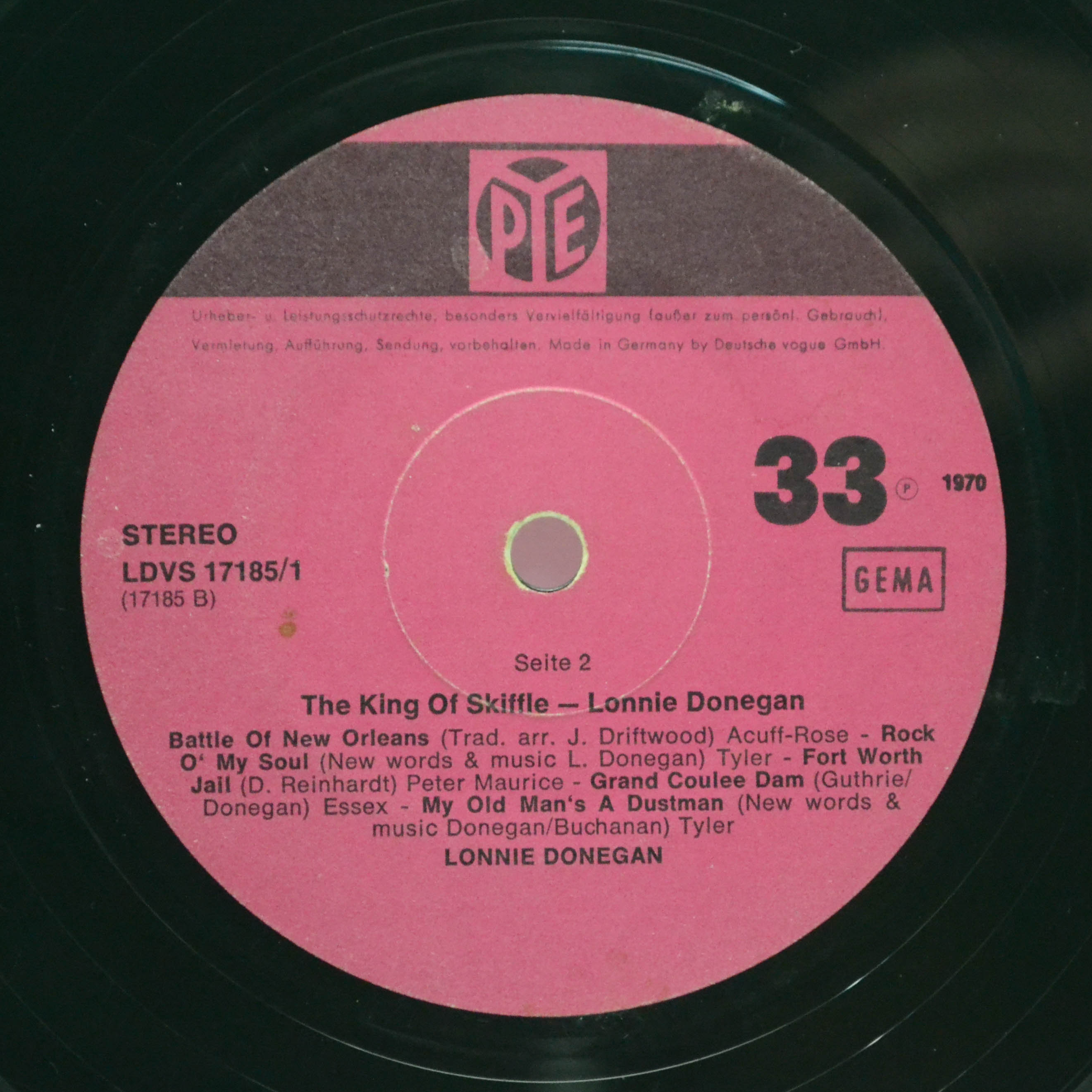 Lonnie Donegan — The King Of Skiffle, 1970