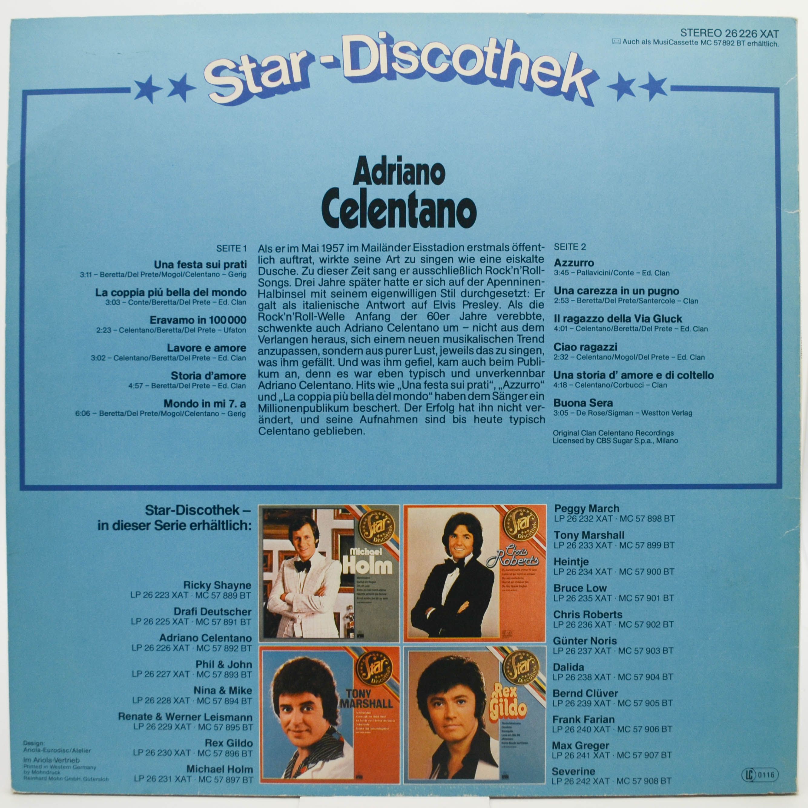 Adriano Celentano — Star Discothek, 1978
