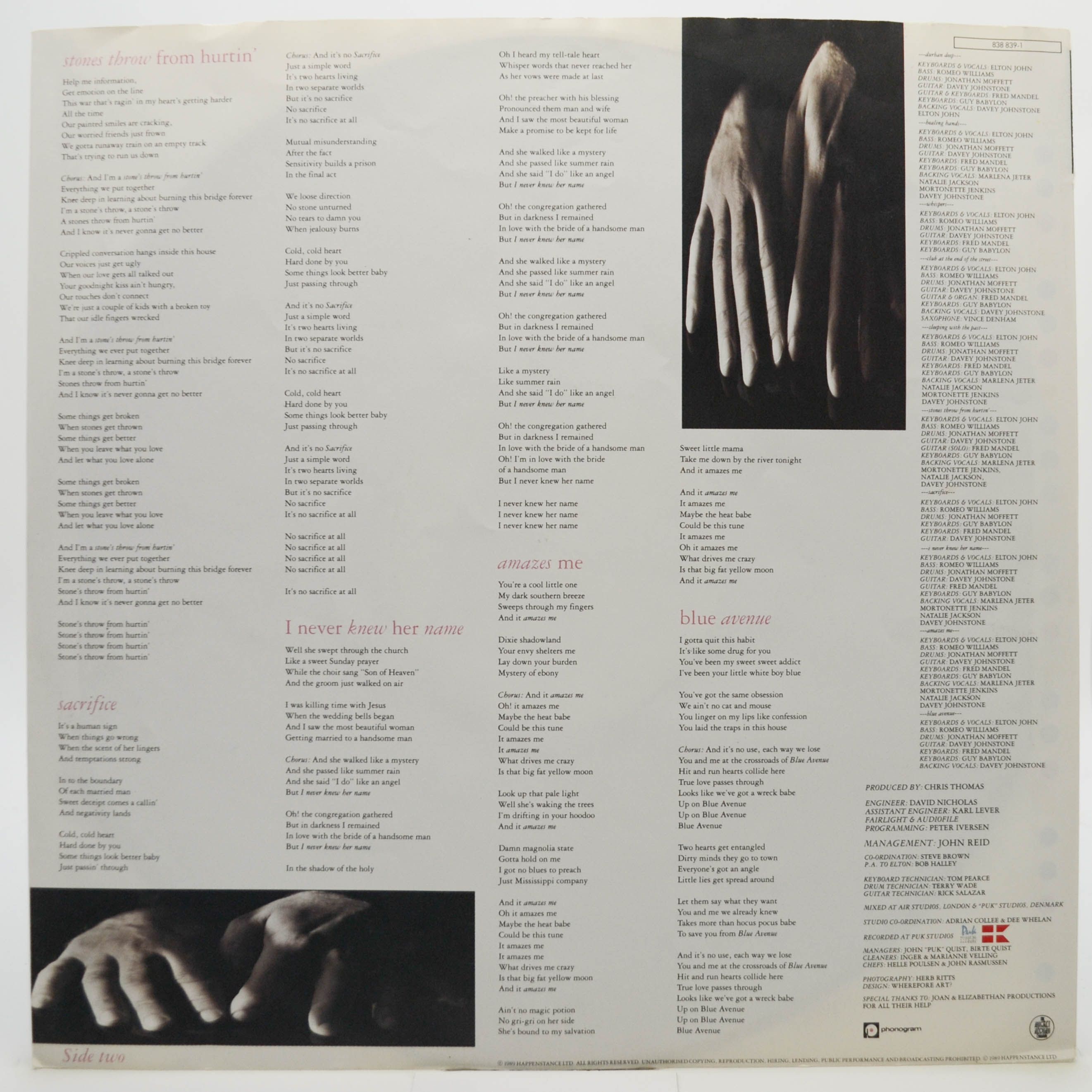 Elton John — Sleeping With The Past, 1989