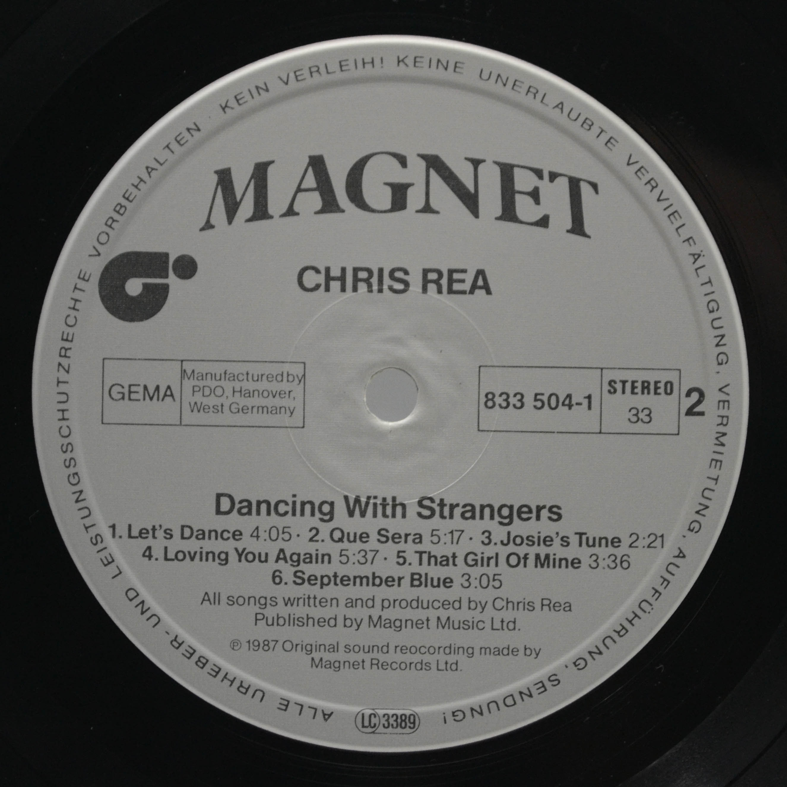 Chris Rea — Dancing With Strangers, 1987