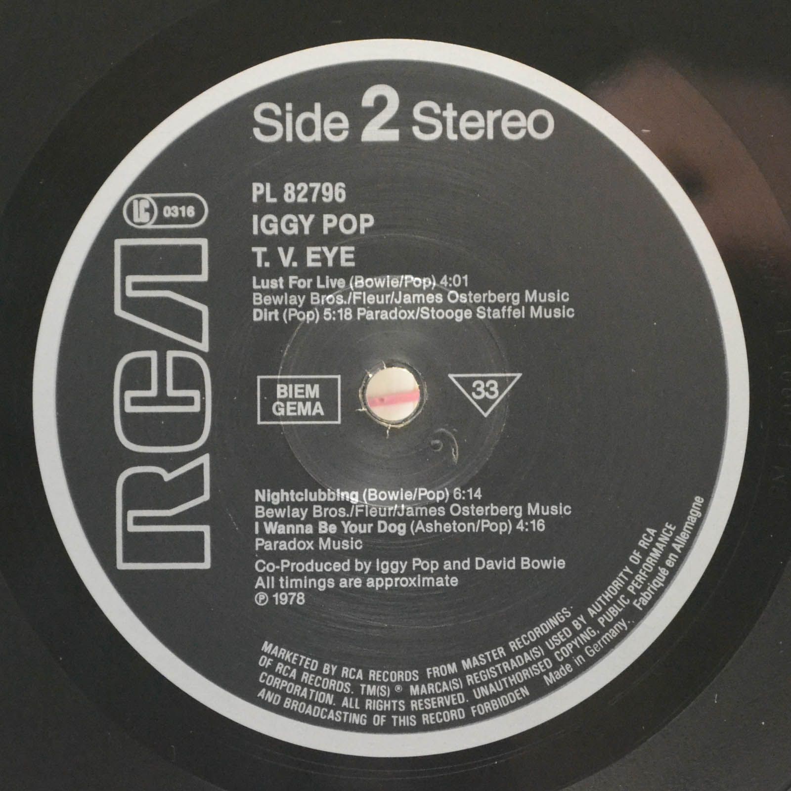 Iggy Pop — TV Eye 1977 Live, 1978