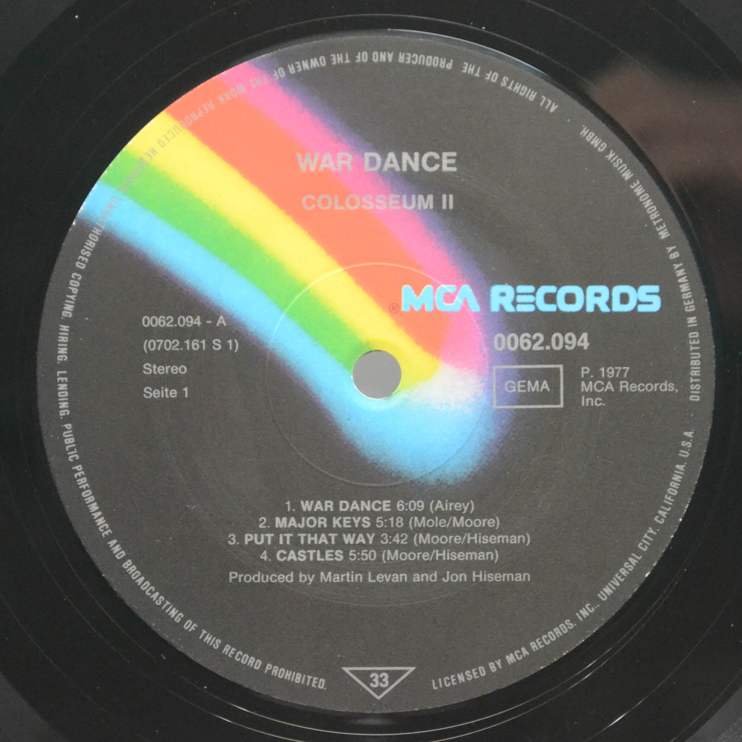 Colosseum II — Wardance, 1977