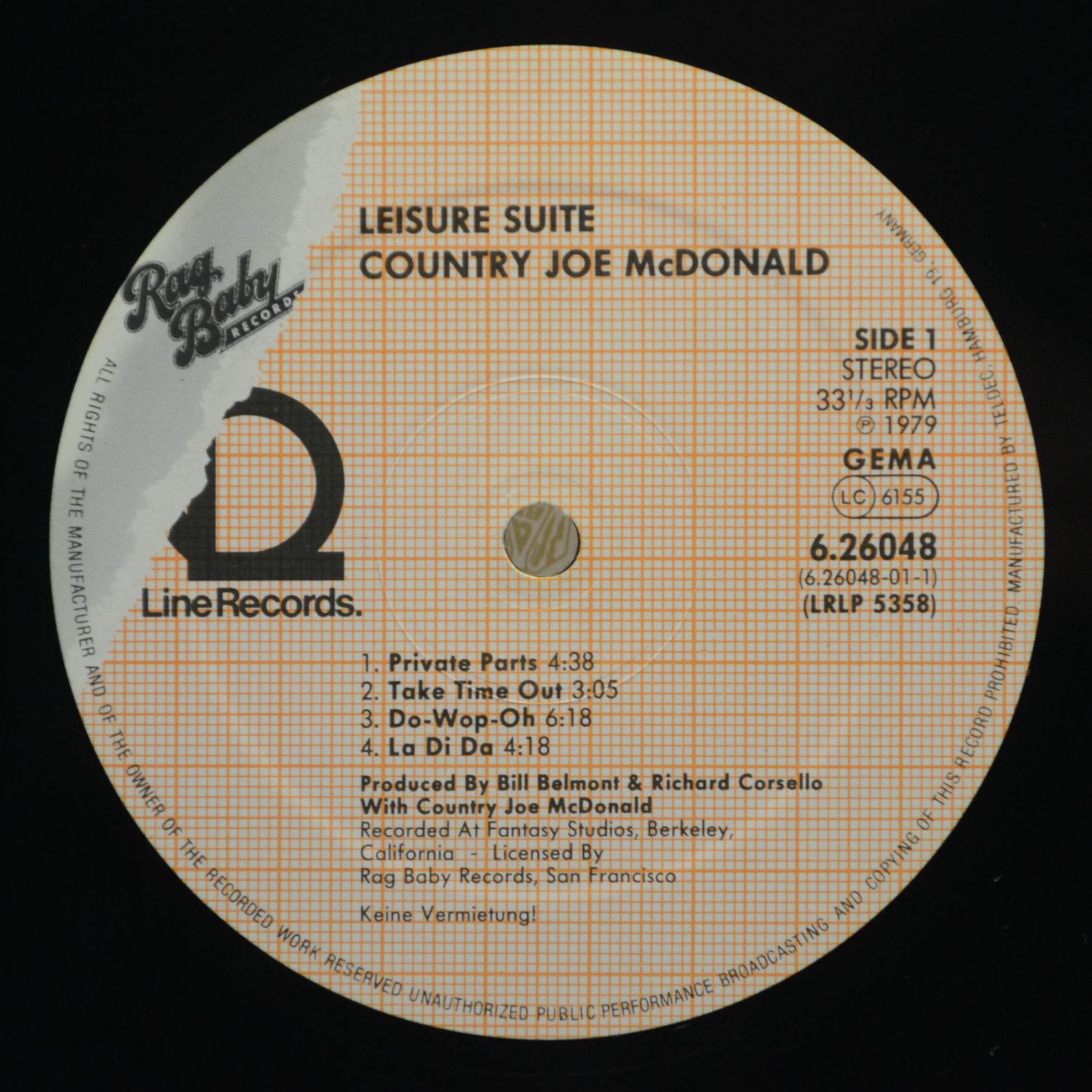 Country Joe McDonald — Leisure Suite, 1980