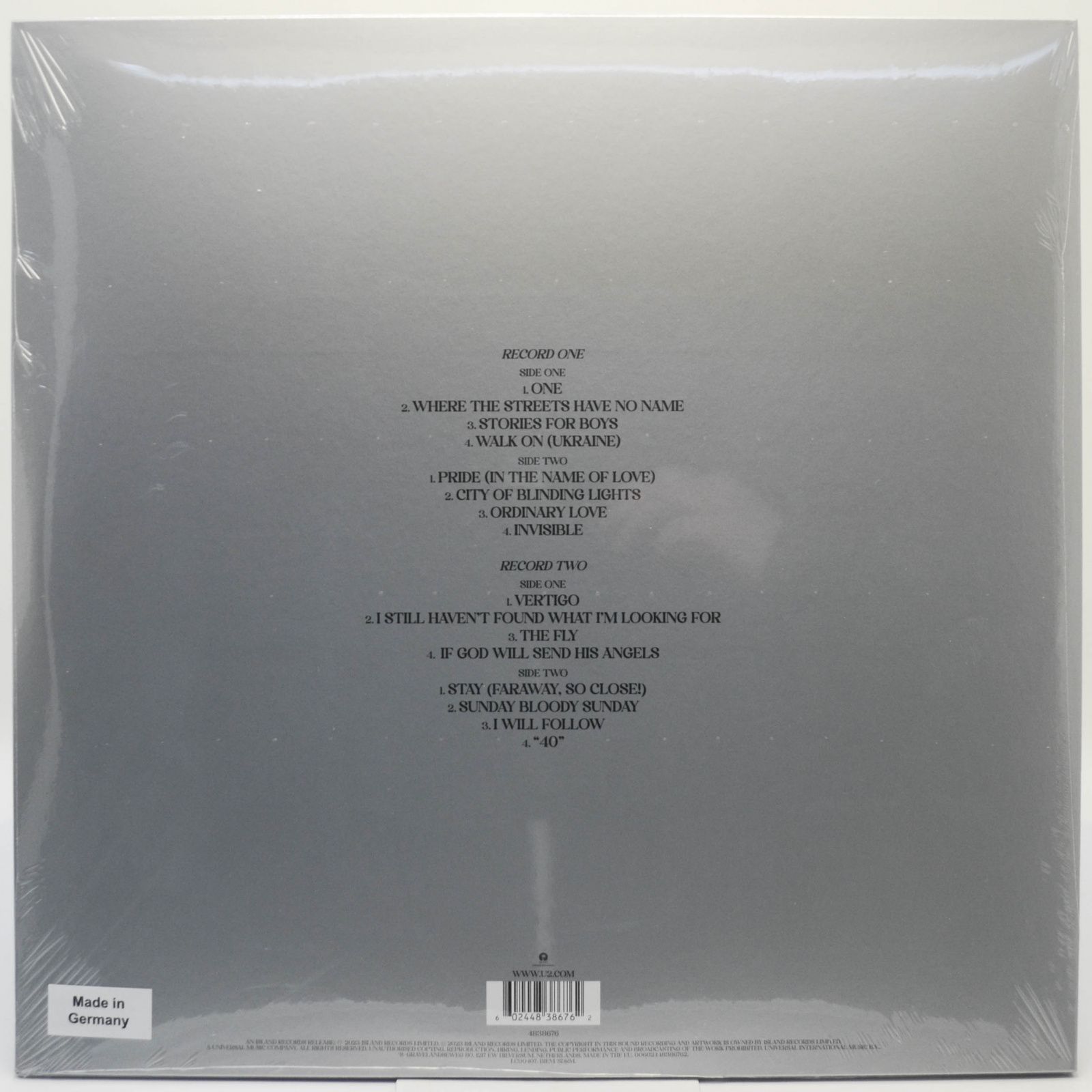 U2 — Songs Of Surrender (2LP), 2023