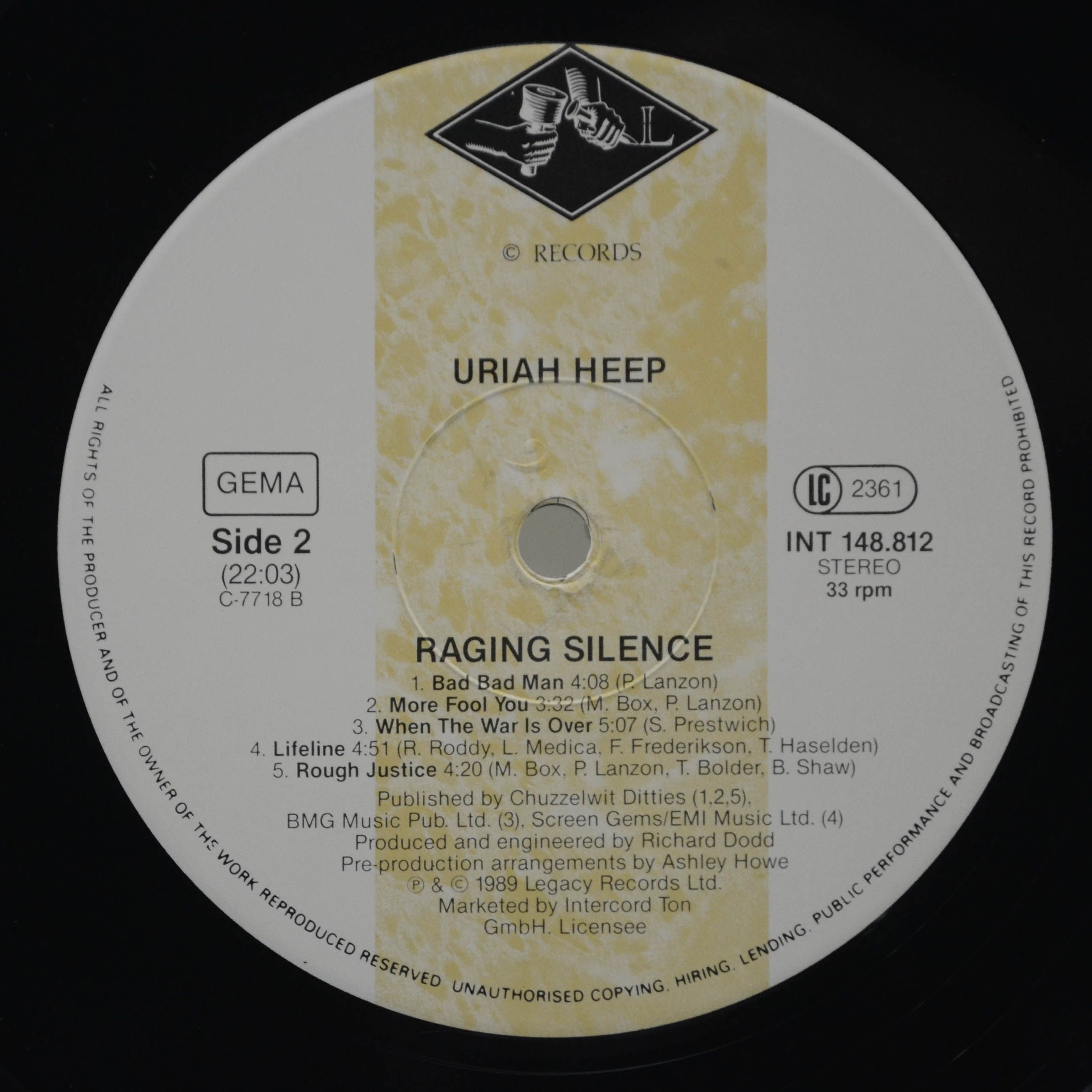Uriah Heep — Raging Silence, 1989