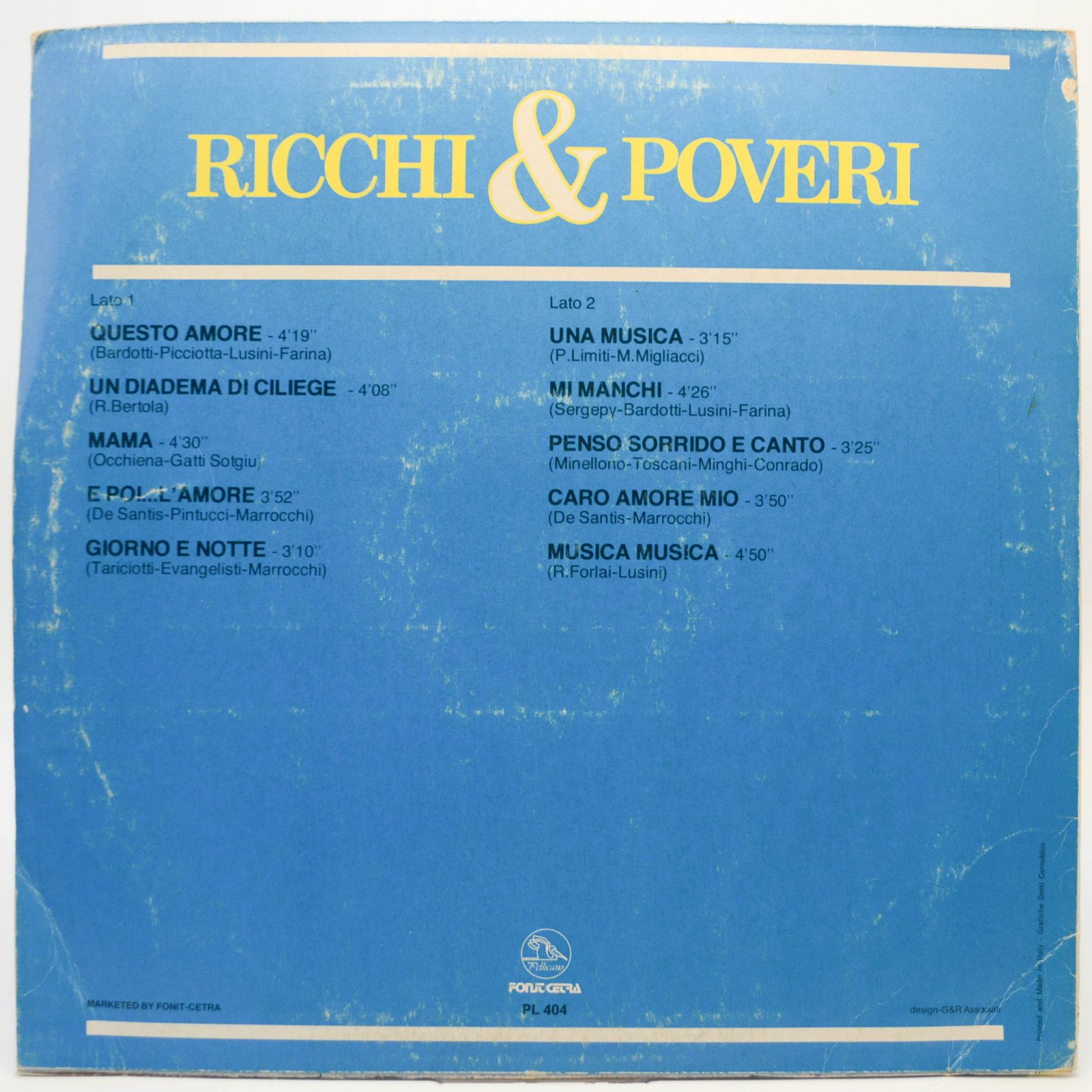 Ricchi & Poveri — Ricchi & Poveri (Italy), 1980