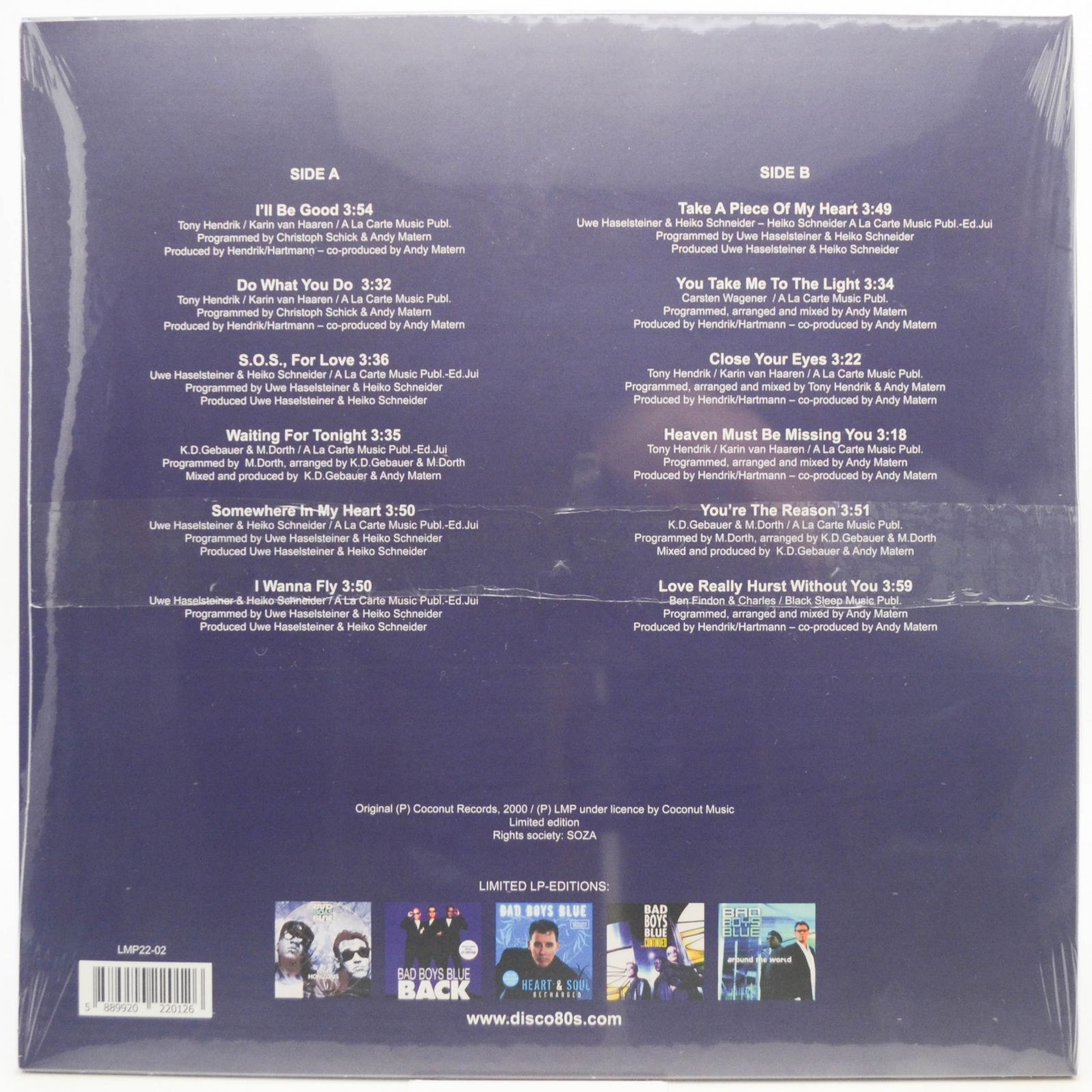 Bad Boys Blue — Tonite, 2000